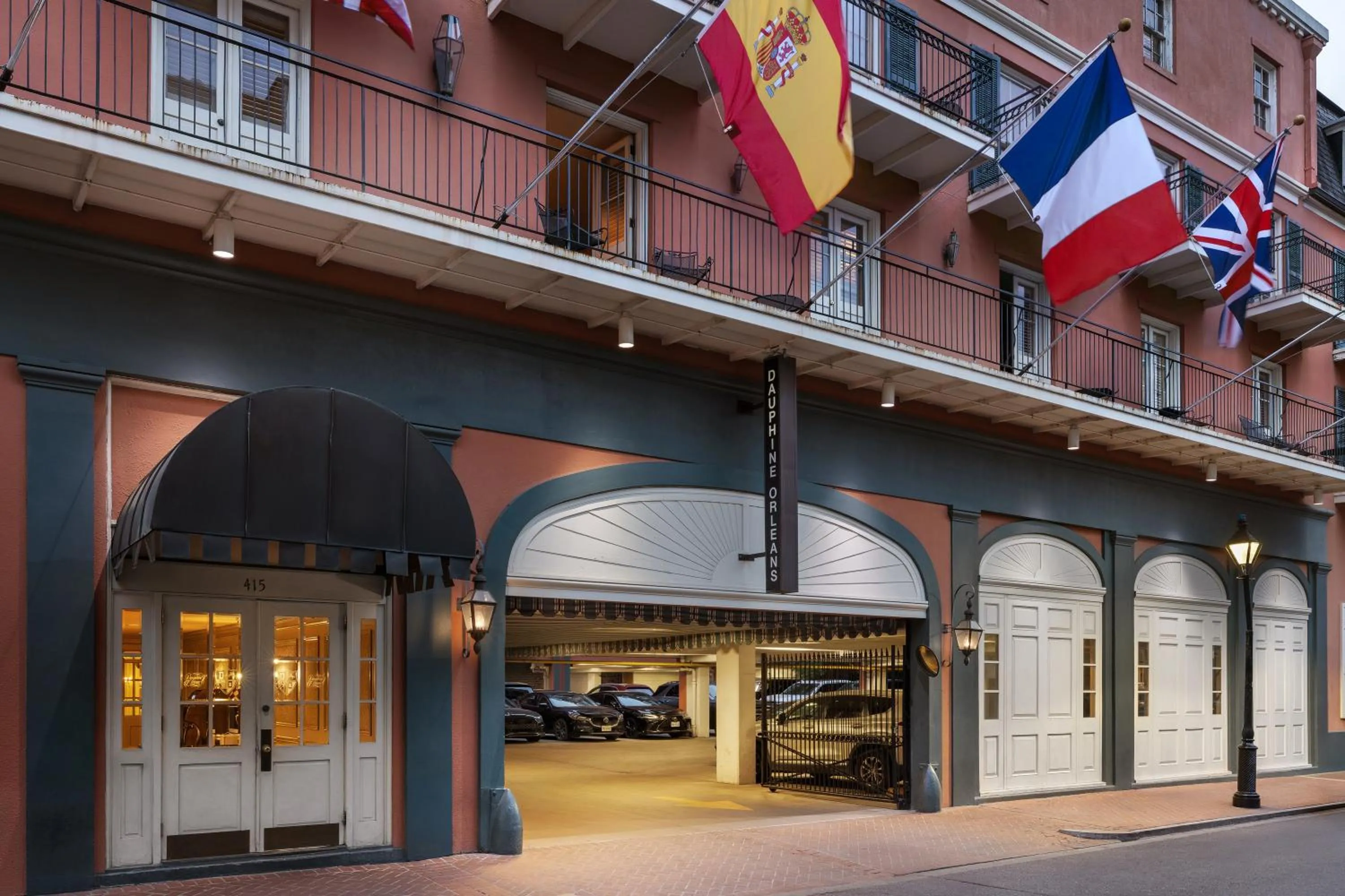 Property building in Dauphine Orleans Hotel