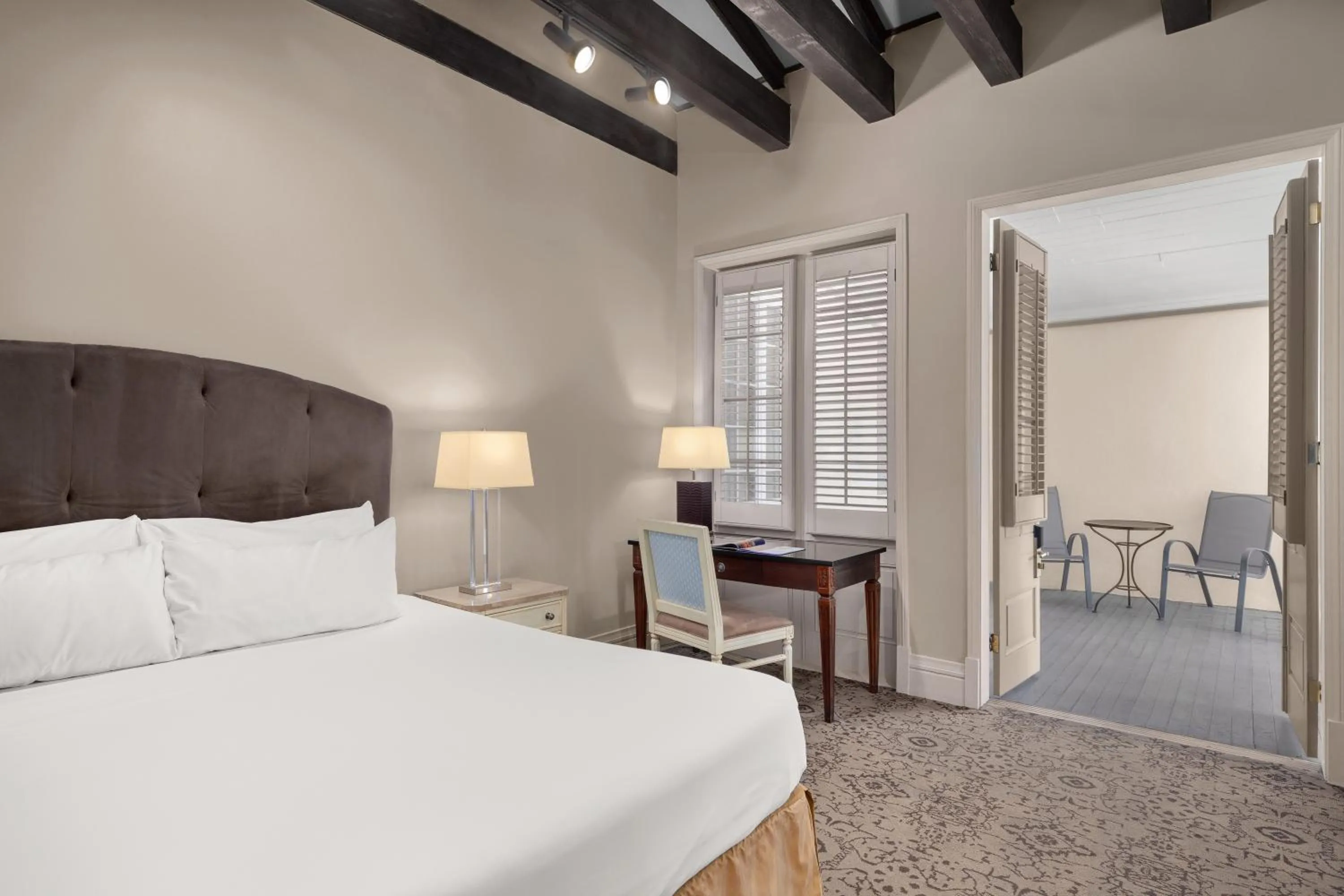 Bed in Dauphine Orleans Hotel