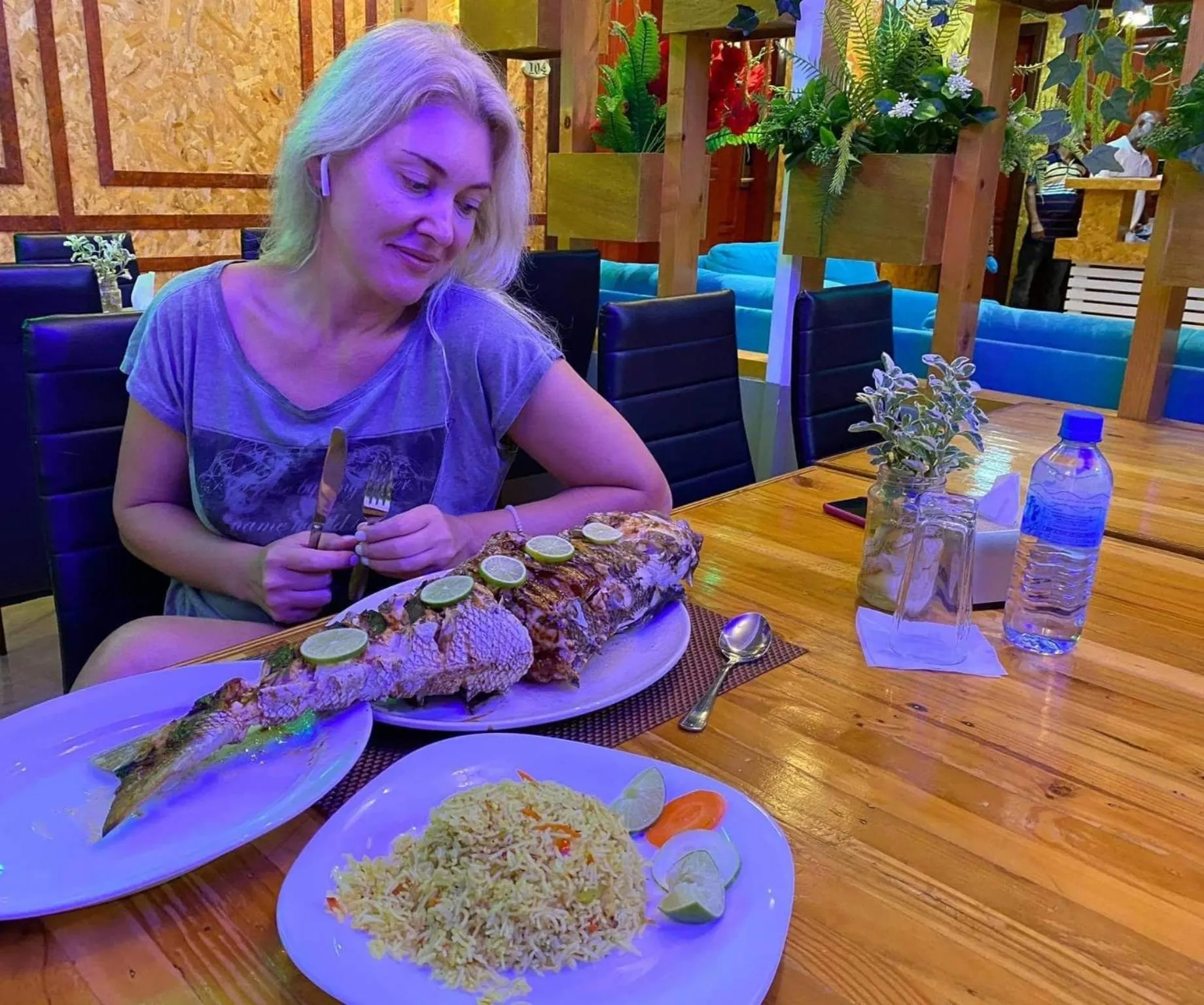Dining area in Athens View
