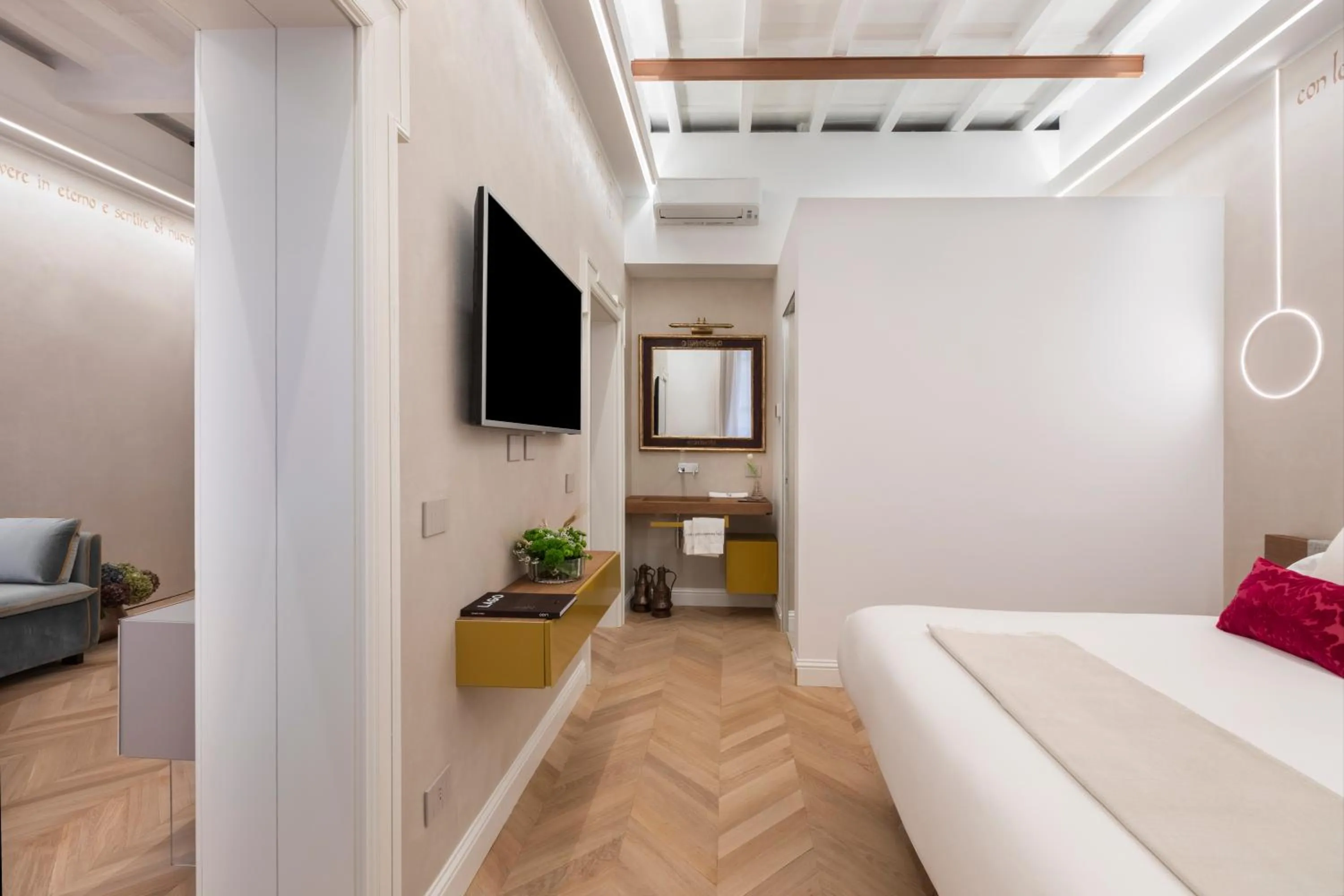 TV and multimedia, Bed in Poēsis Experience Hotel