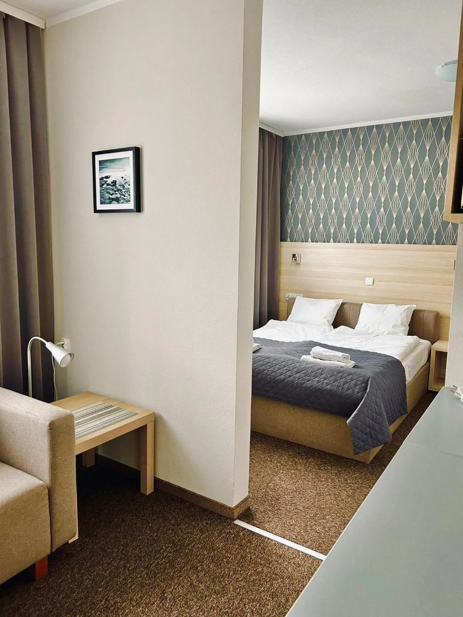 Bed in Old Tree Villa & Restaurant
