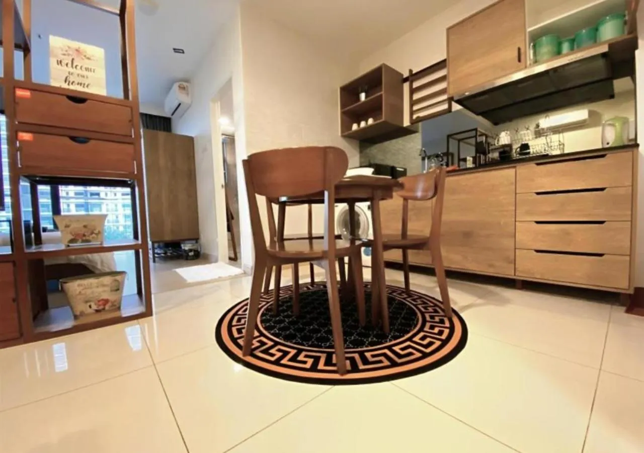 Kitchen or kitchenette in Timurbay Seafront Residence & Suites