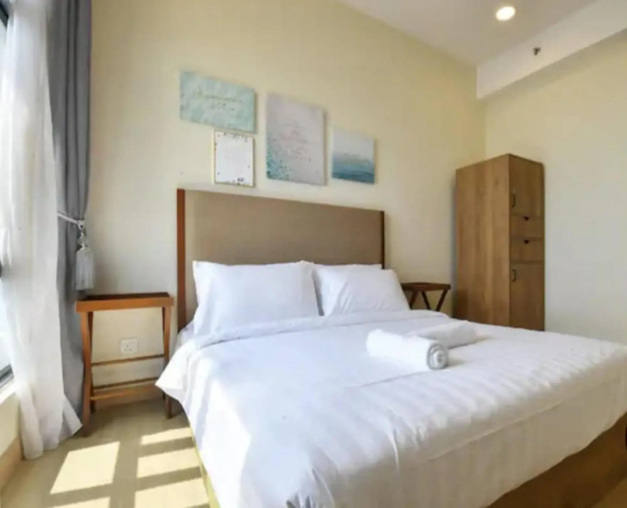 Bed in Timurbay Seafront Residence & Suites Bed in Timurbay Seafront Residence & Suites