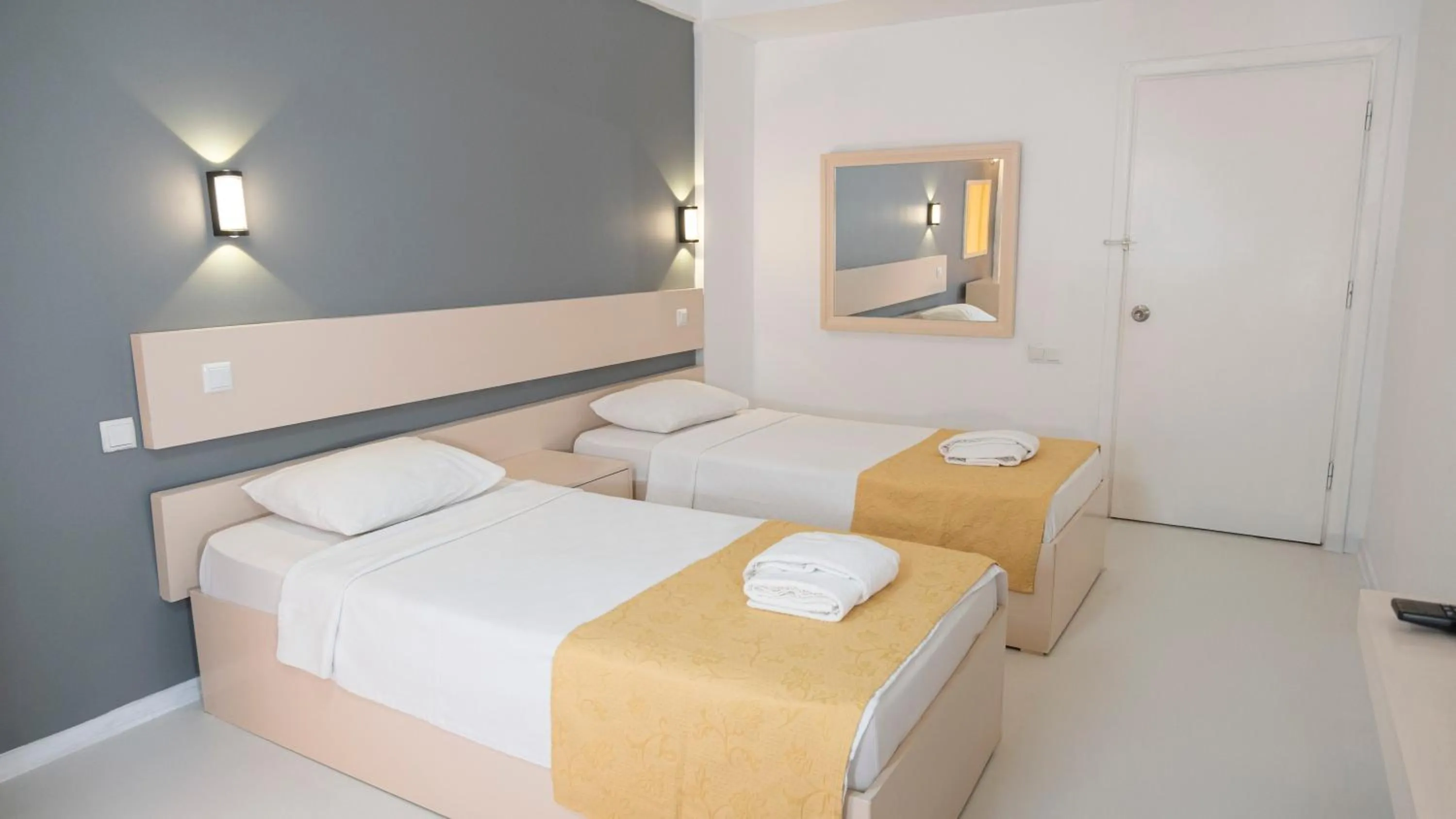 Bed in Afytos Akcay Tatil Koyu