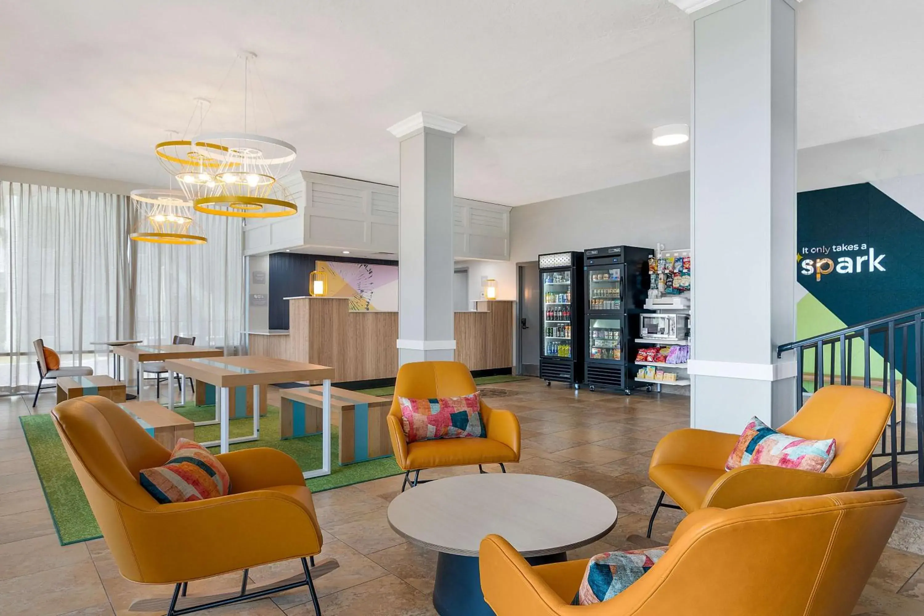 Lobby or reception in Spark by Hilton Ormond Beach Oceanfront Lobby or reception in Spark by Hilton Ormond Beach Oceanfront