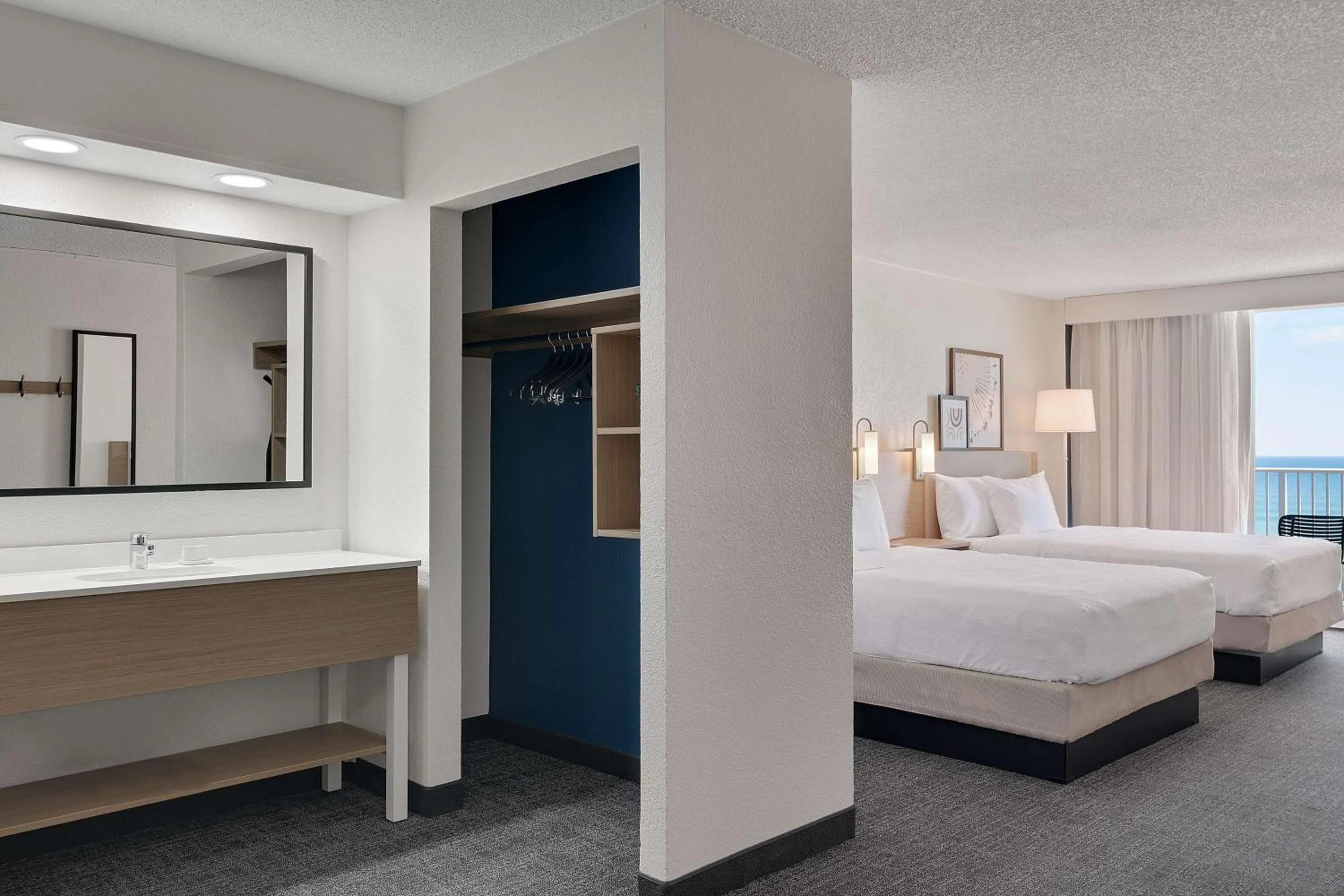 Bed in Spark by Hilton Ormond Beach Oceanfront