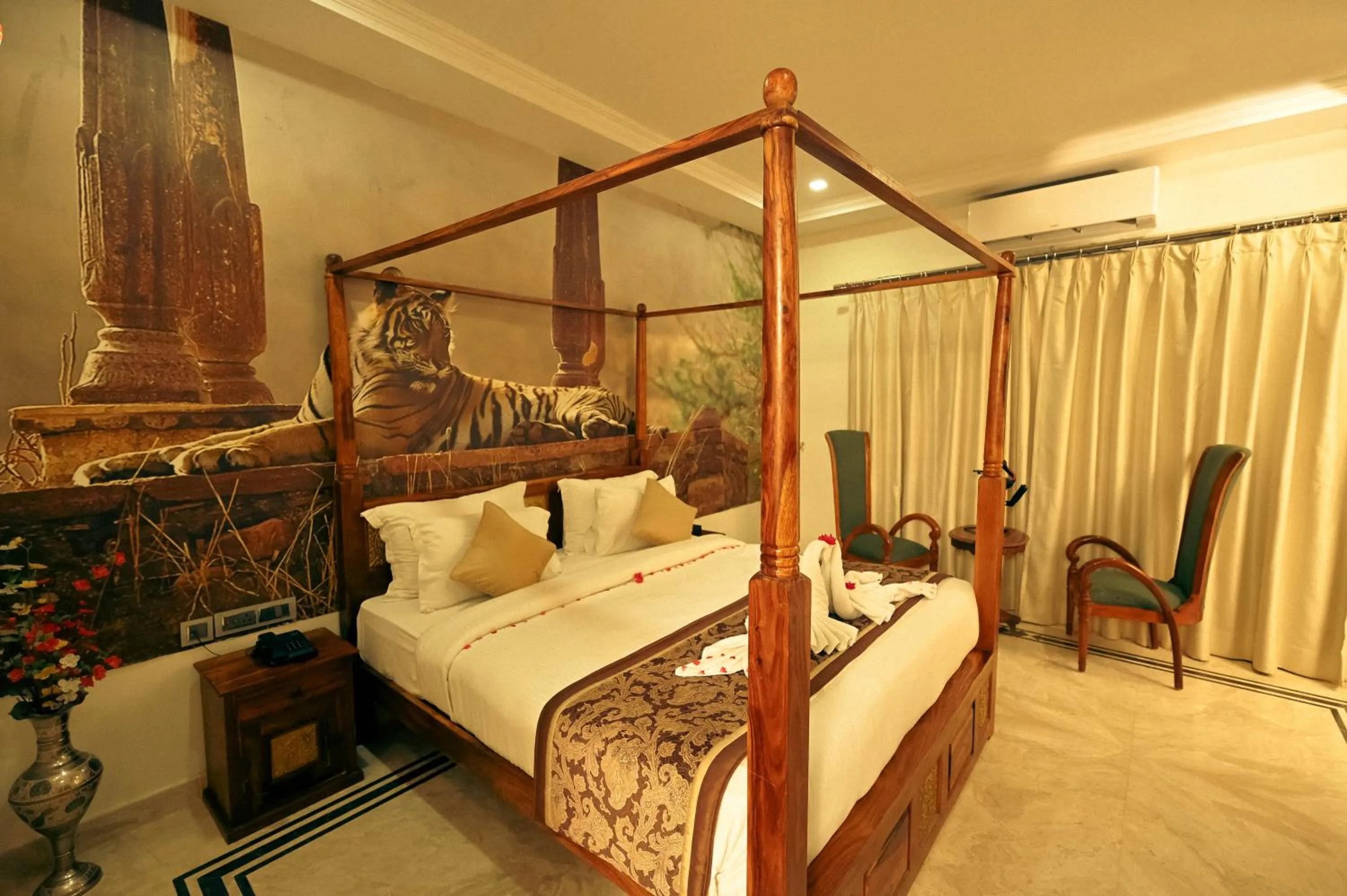 Bed in Clarks Safari Ranthambore