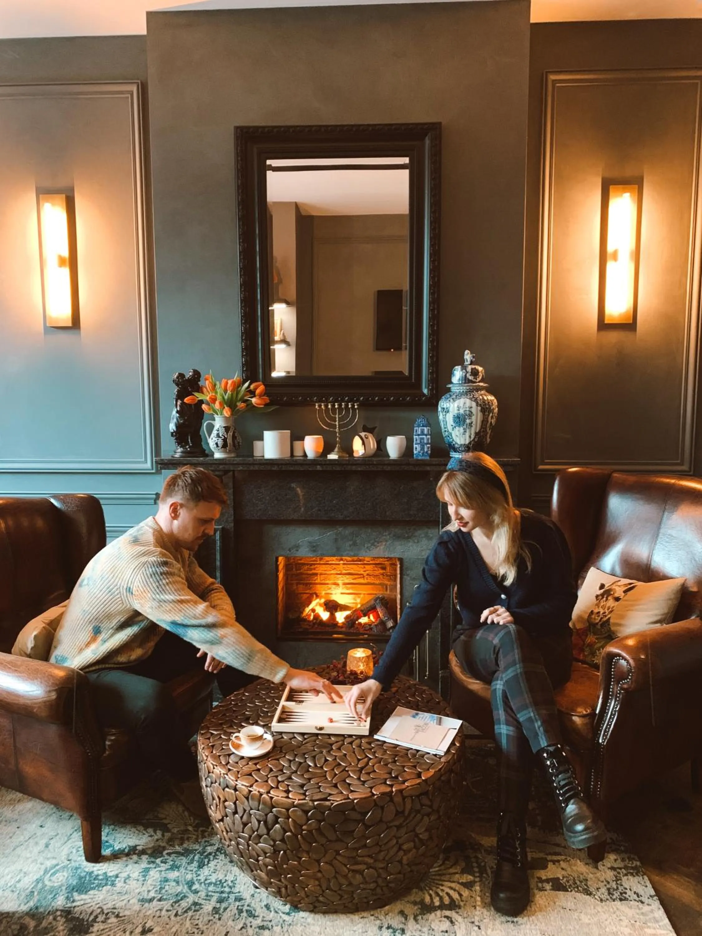 Seating area in De Ware Jacob Boutique Hotel