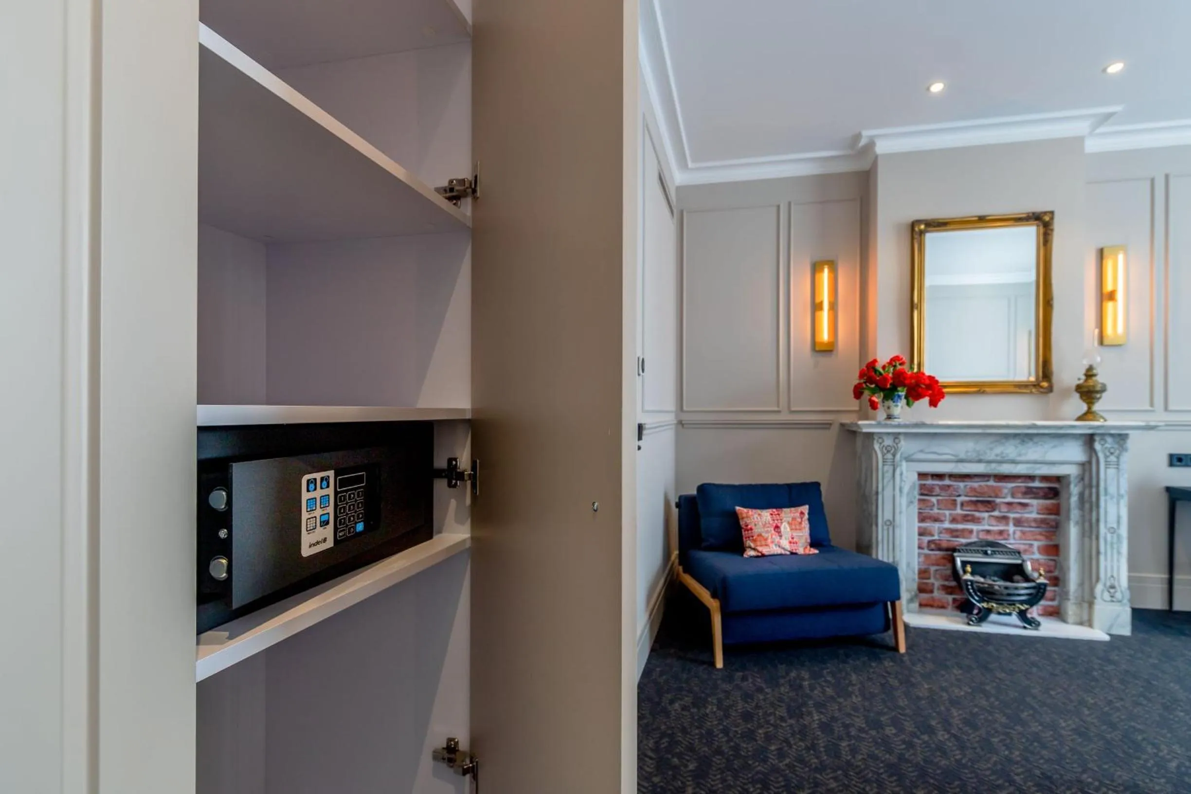 Seating area in De Ware Jacob Boutique Hotel