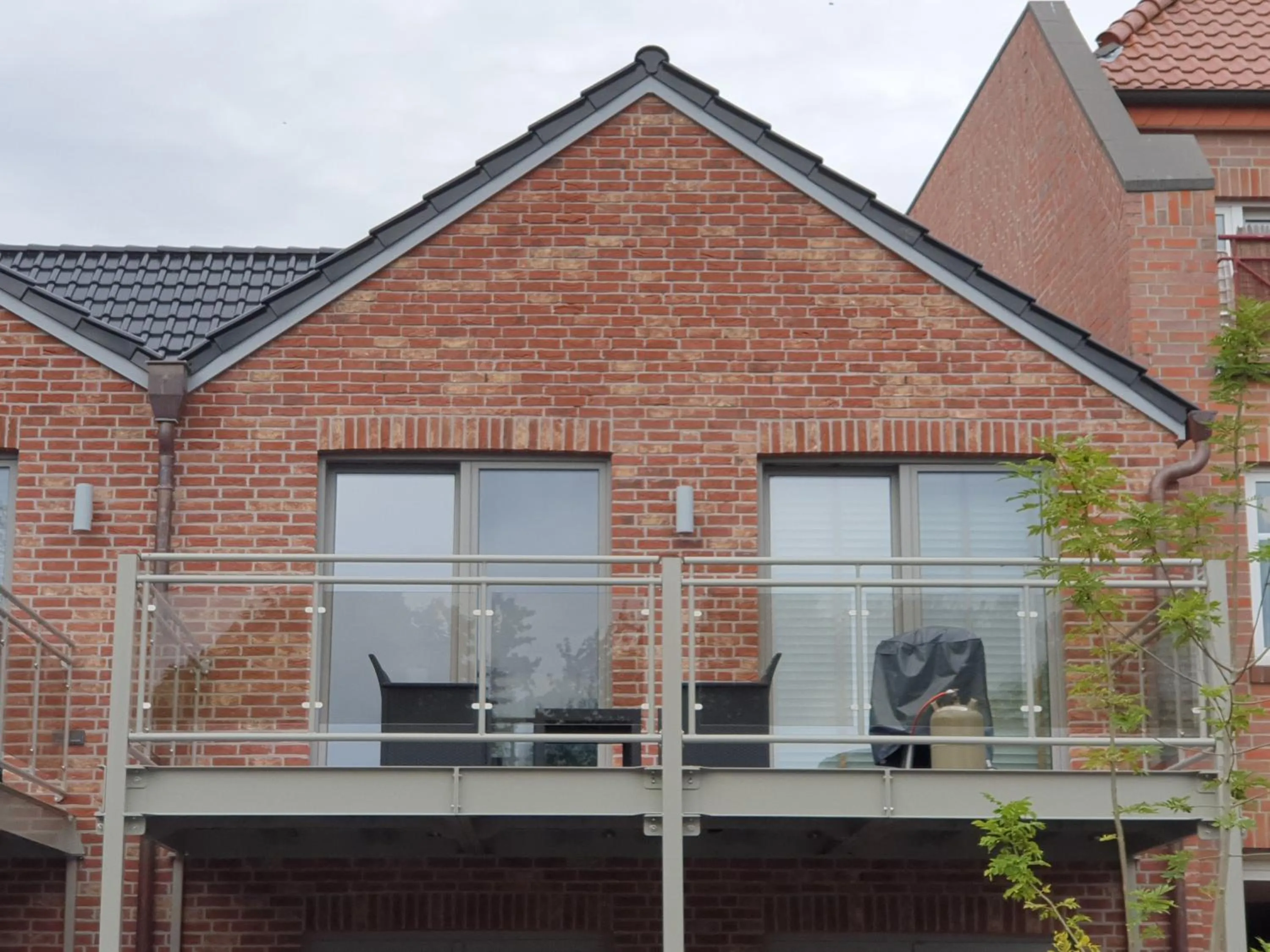 Balcony/Terrace in Apartmenthaus in Papenburg