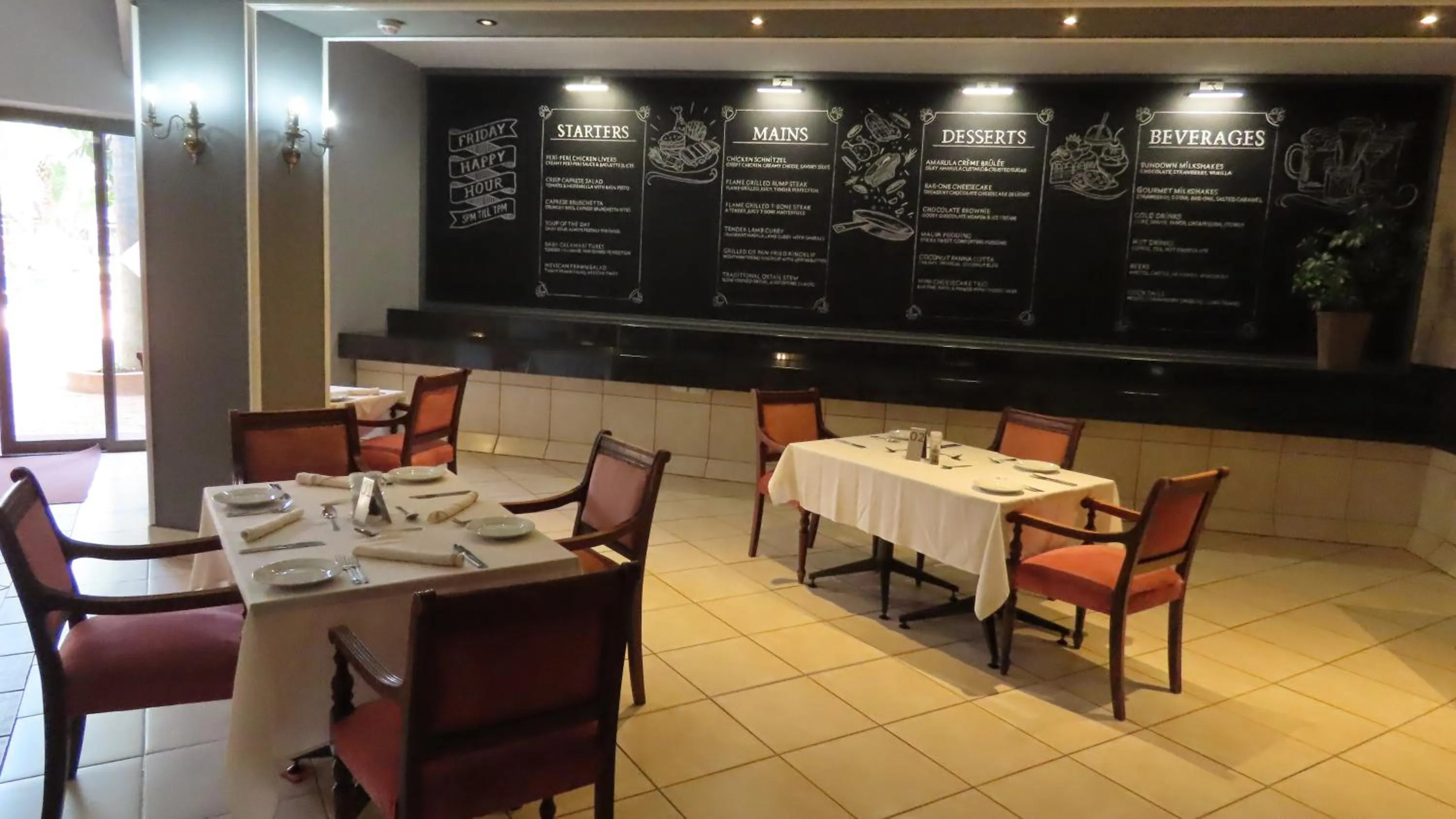 Restaurant/places to eat in Sundown Country Estate