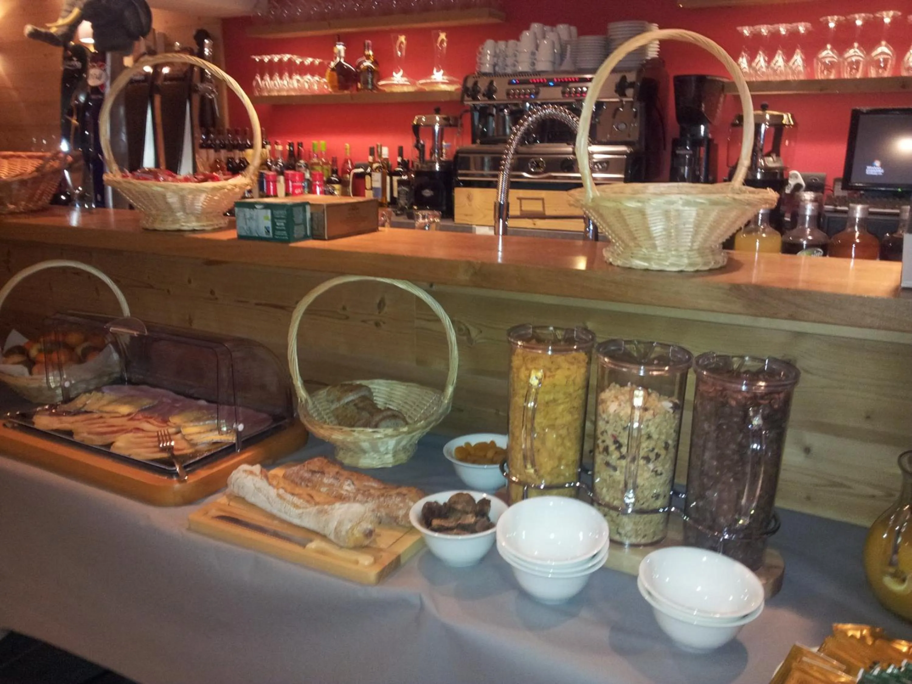 Buffet breakfast in Chalet Hotel Régina