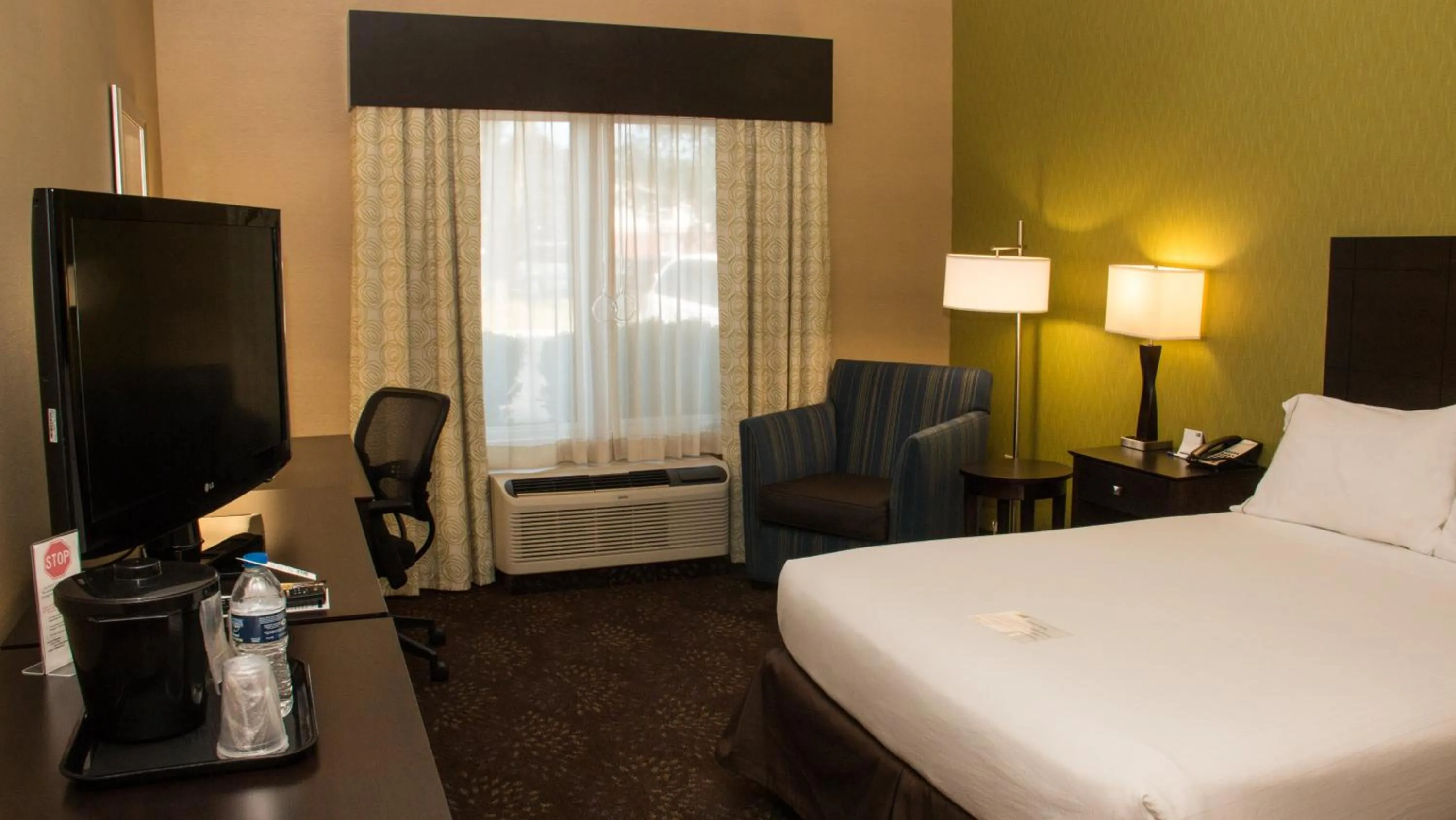 Photo of the whole room, Bed in Holiday Inn Express Hotel & Suites Saginaw by IHG