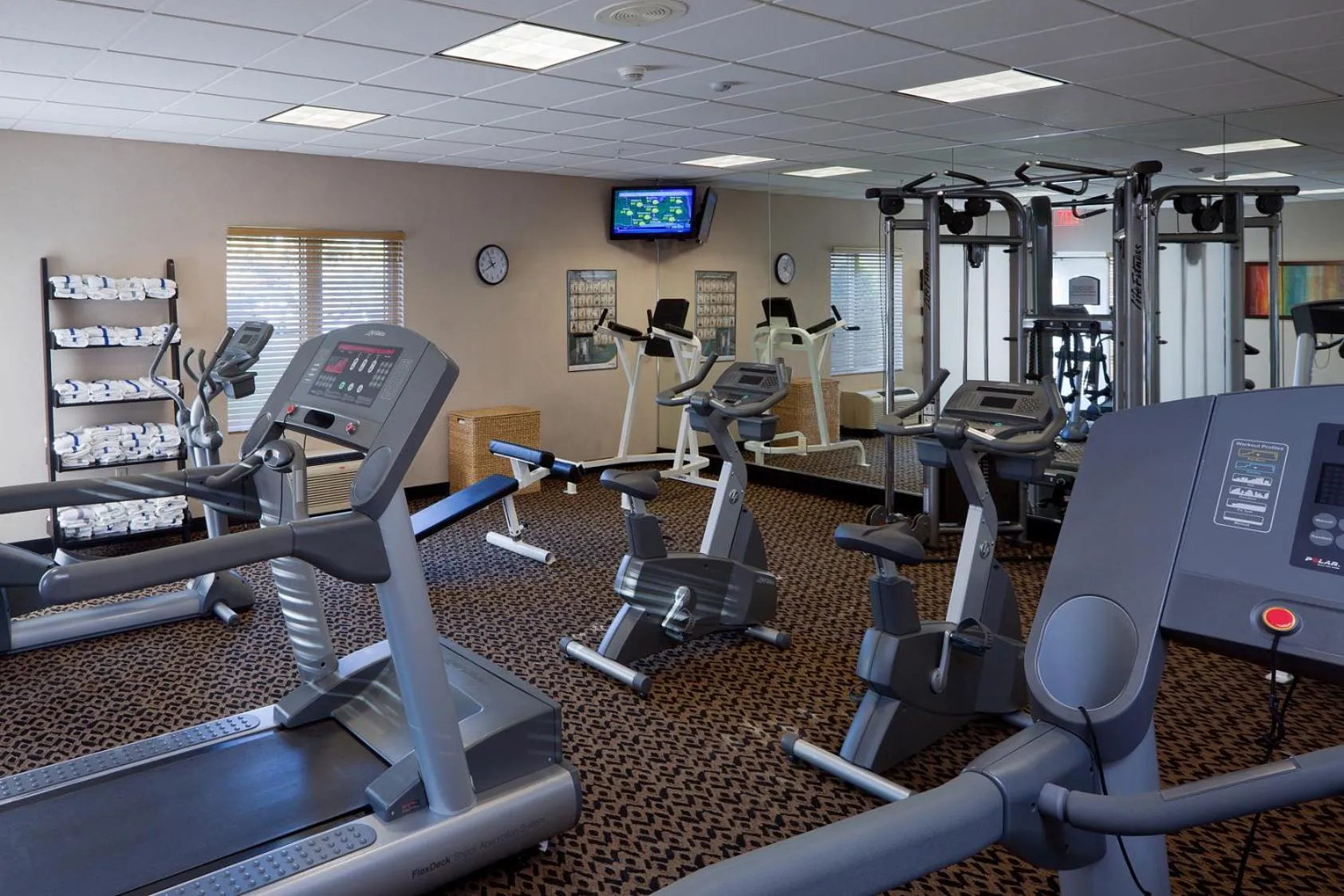 Fitness centre/facilities in Holiday Inn Express Hotel & Suites Saginaw by IHG