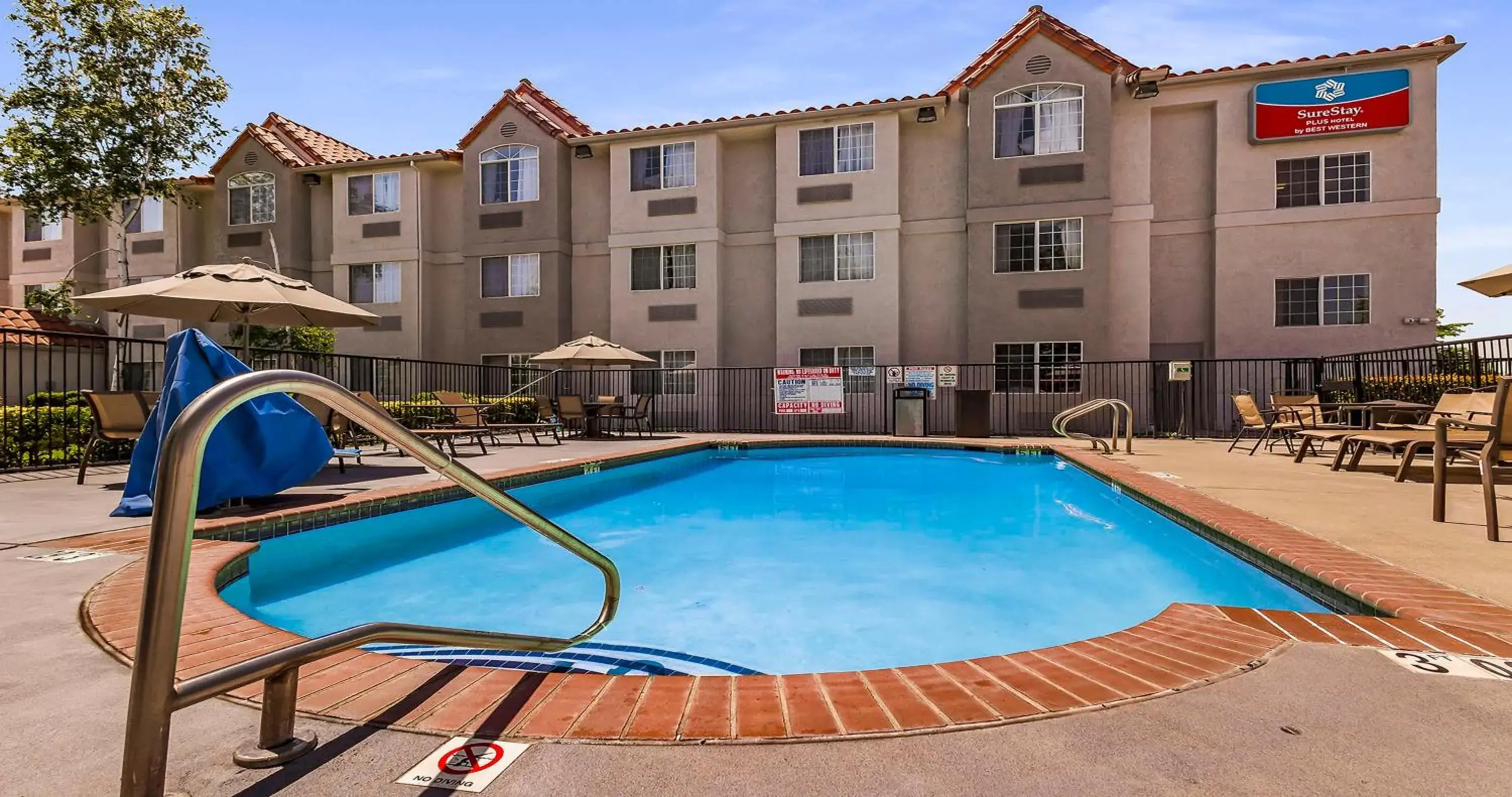 Pool view in SureStay Plus Hotel by Best Western Rocklin Pool view in SureStay Plus Hotel by Best Western Rocklin