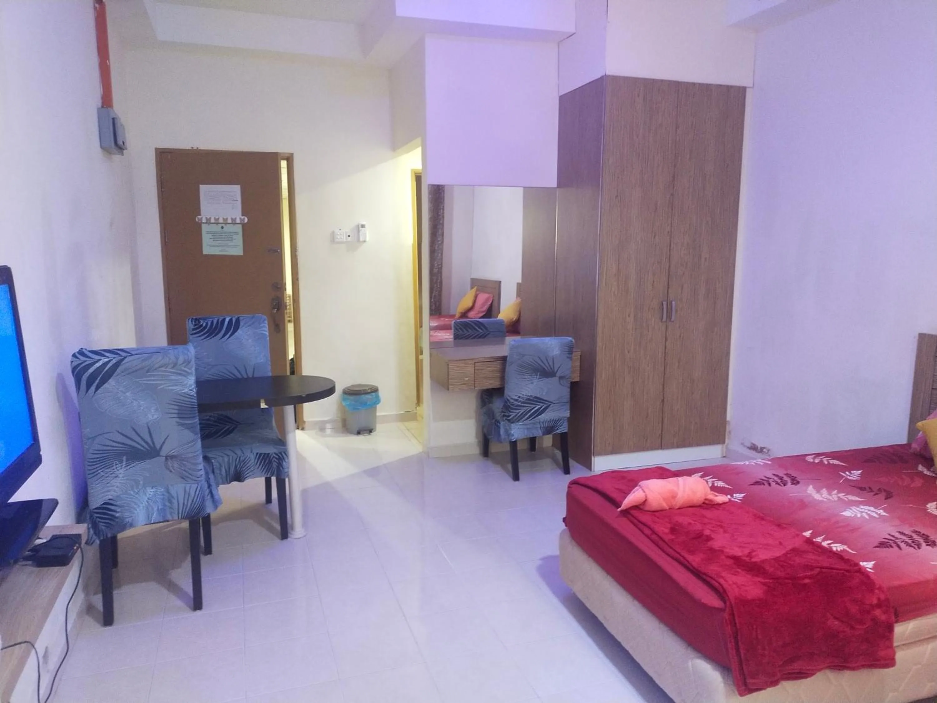 Bed in CmK STUDIO APARTMEN KTC#Netflix