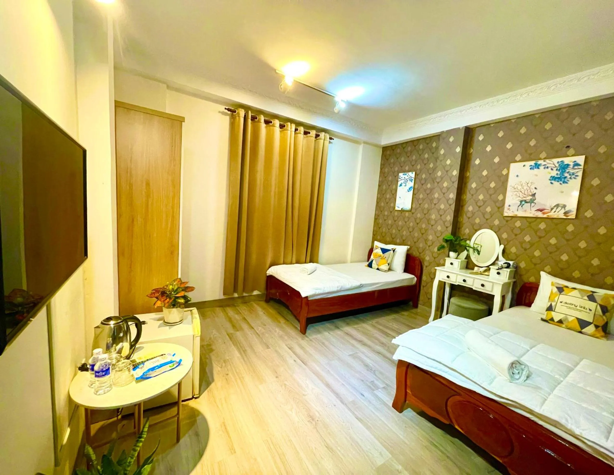 Bed in Anh Thien Sai Gon Central Hotel - District 1