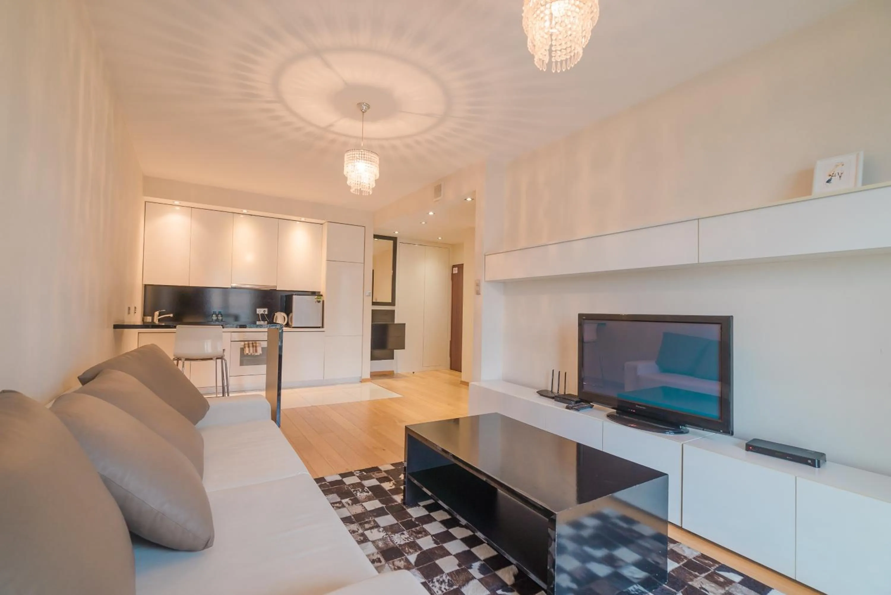 Living room in Platinum Towers Hotel Apartments