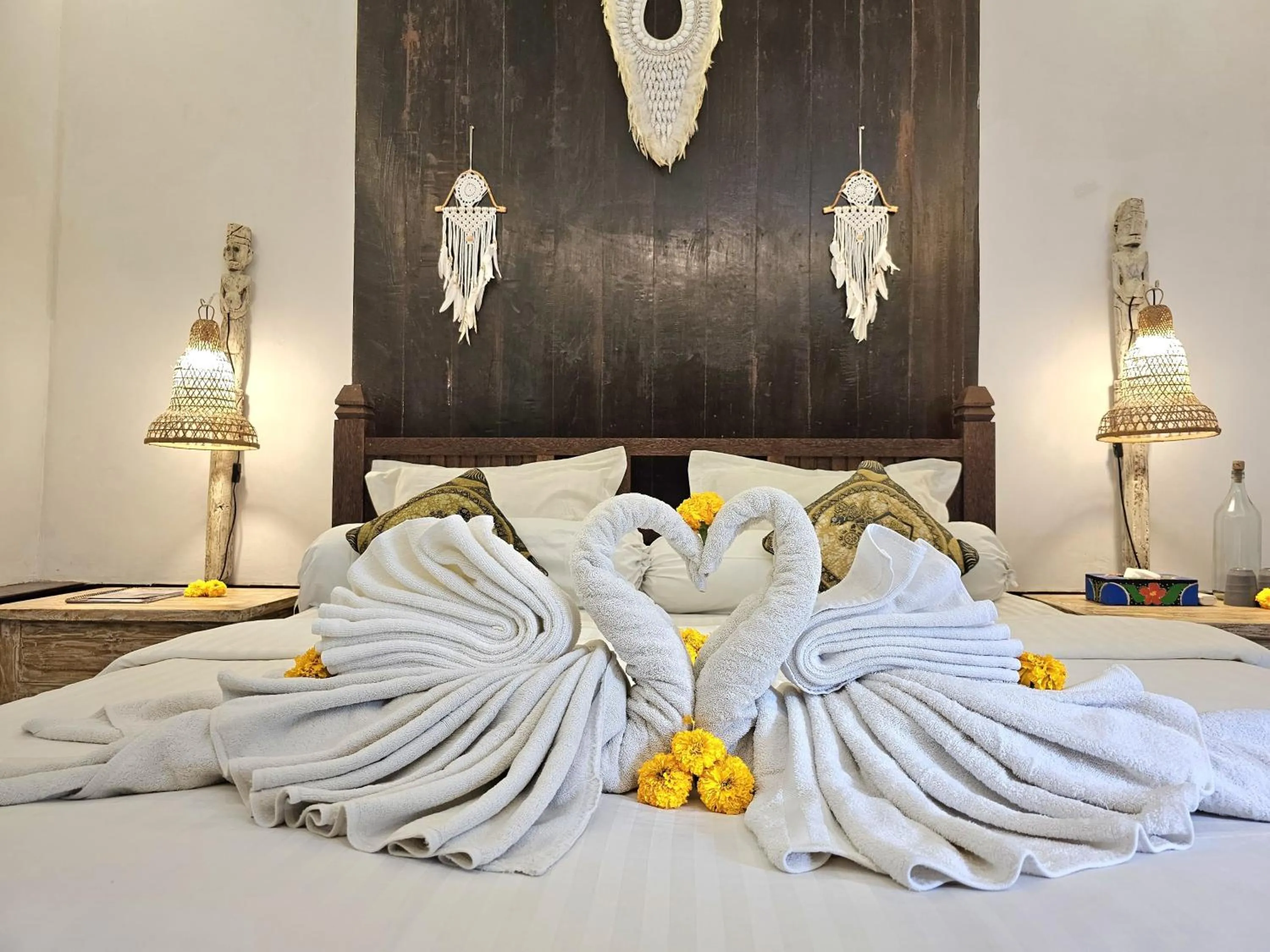 Bed in Binaria Museum Hotel