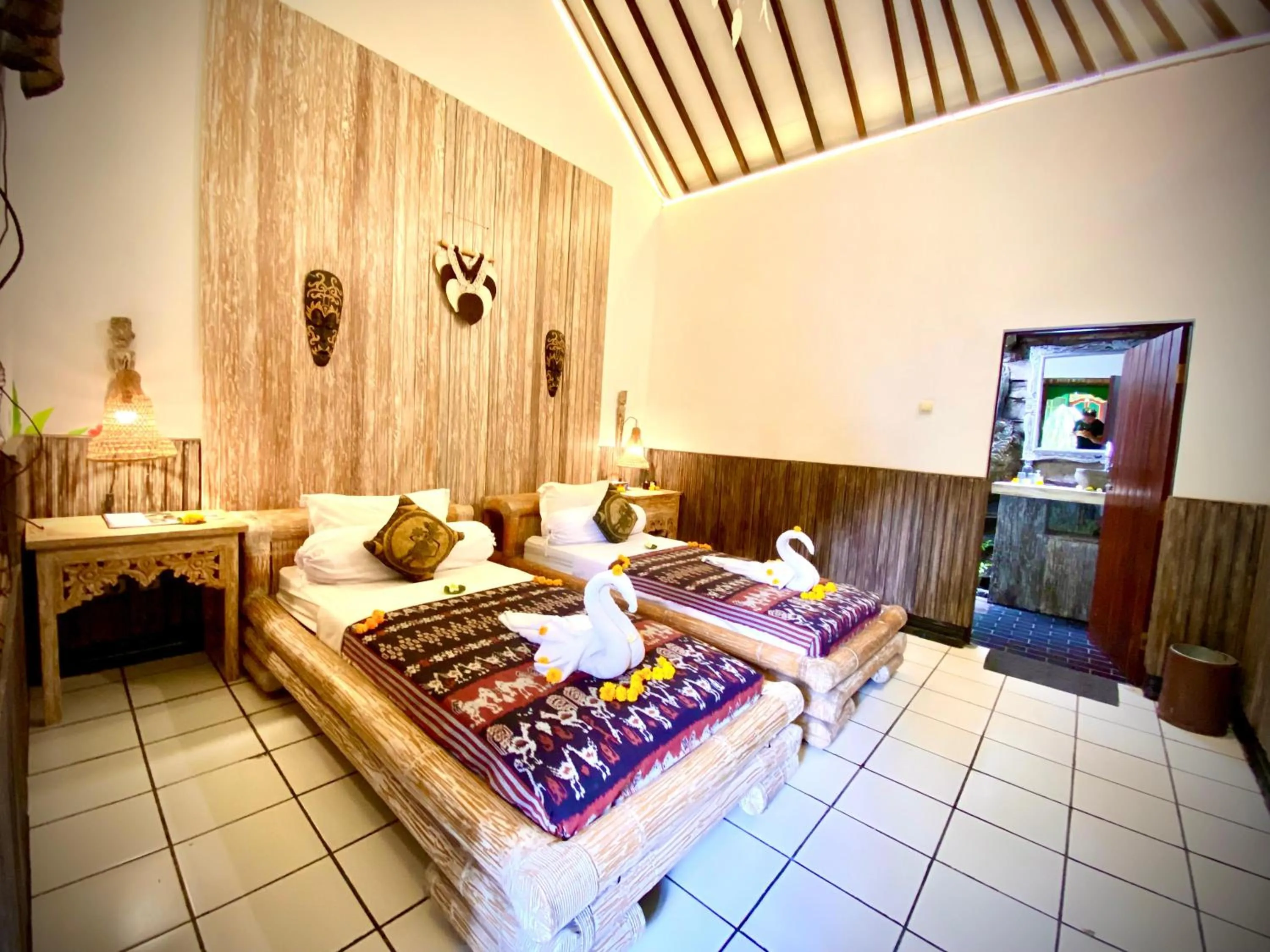 Bed in Binaria Museum Hotel