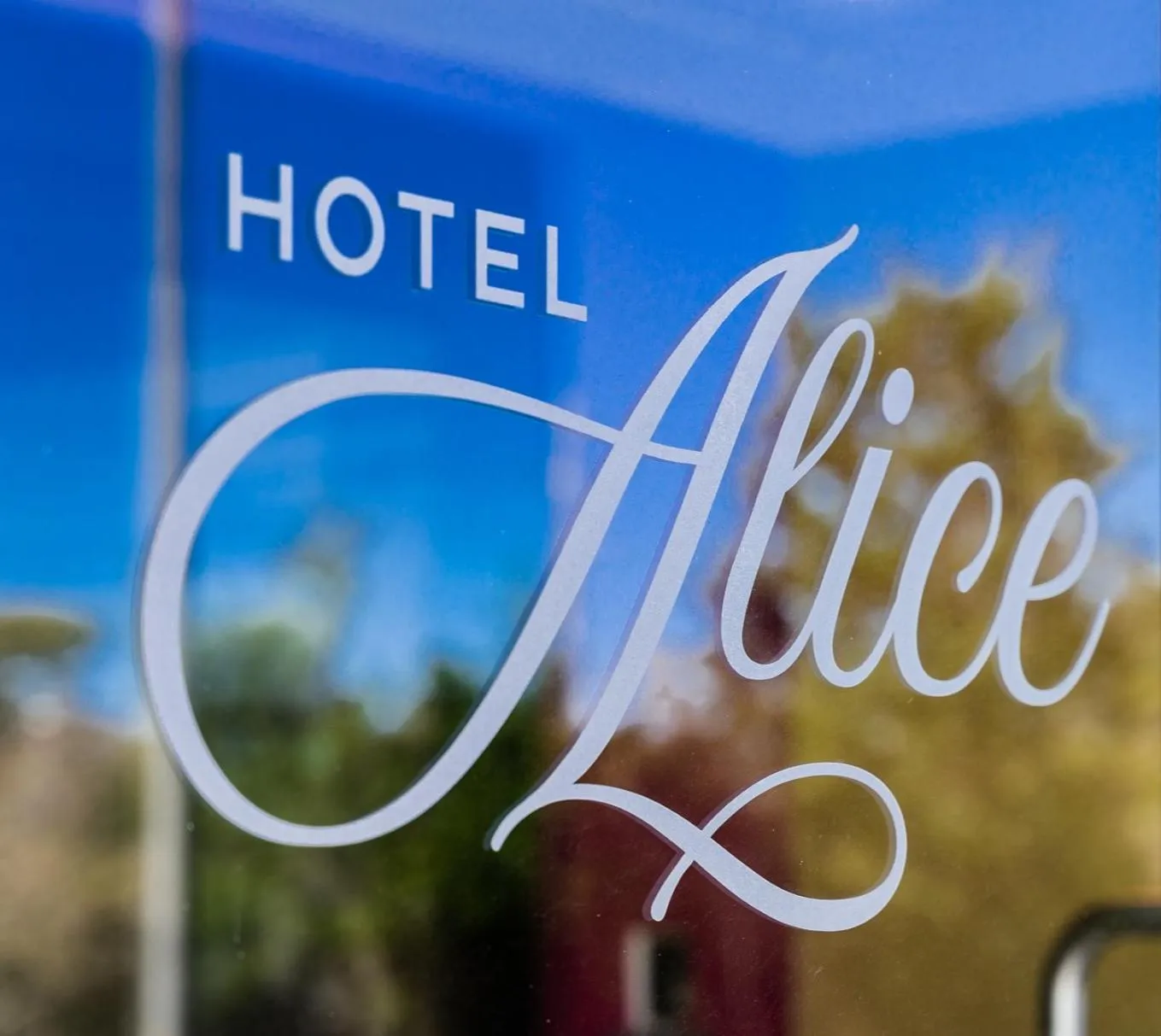 Property logo or sign in Hotel Alice