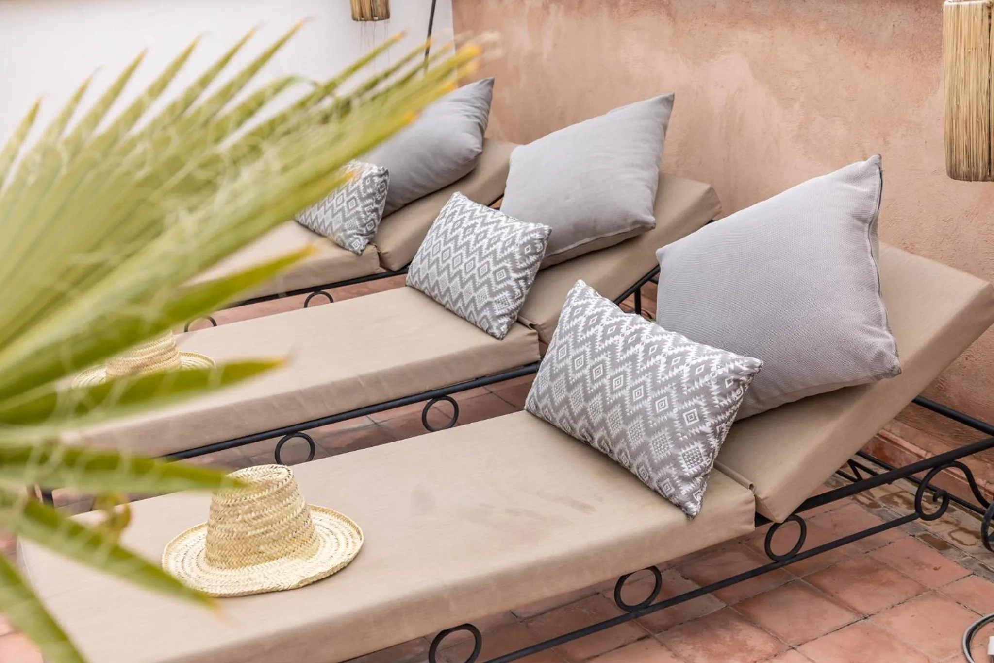 sunbed in Riad Baba Ali