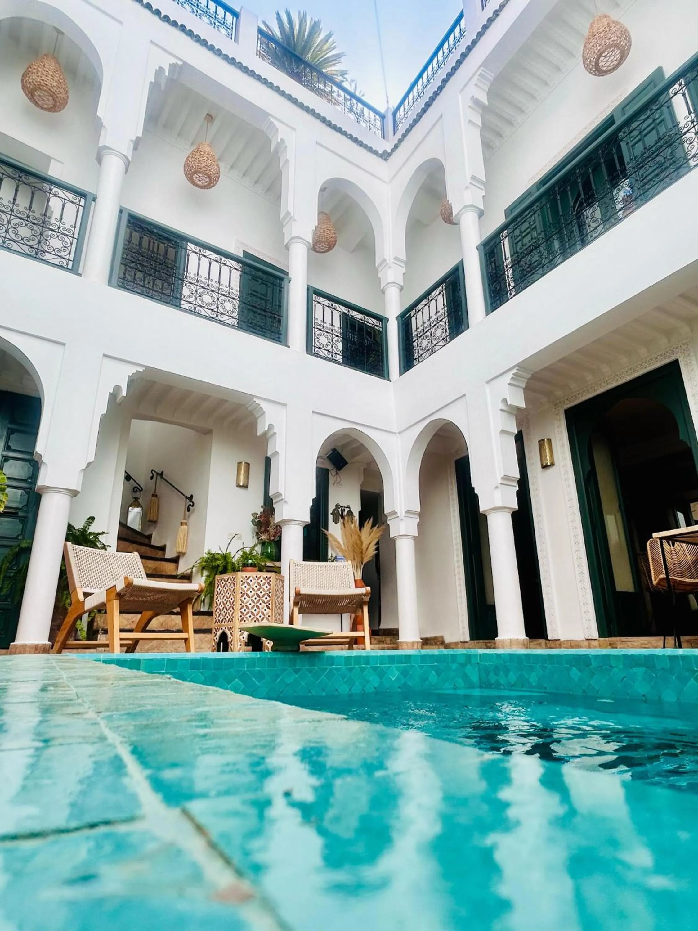 Pool view in Riad Baba Ali
