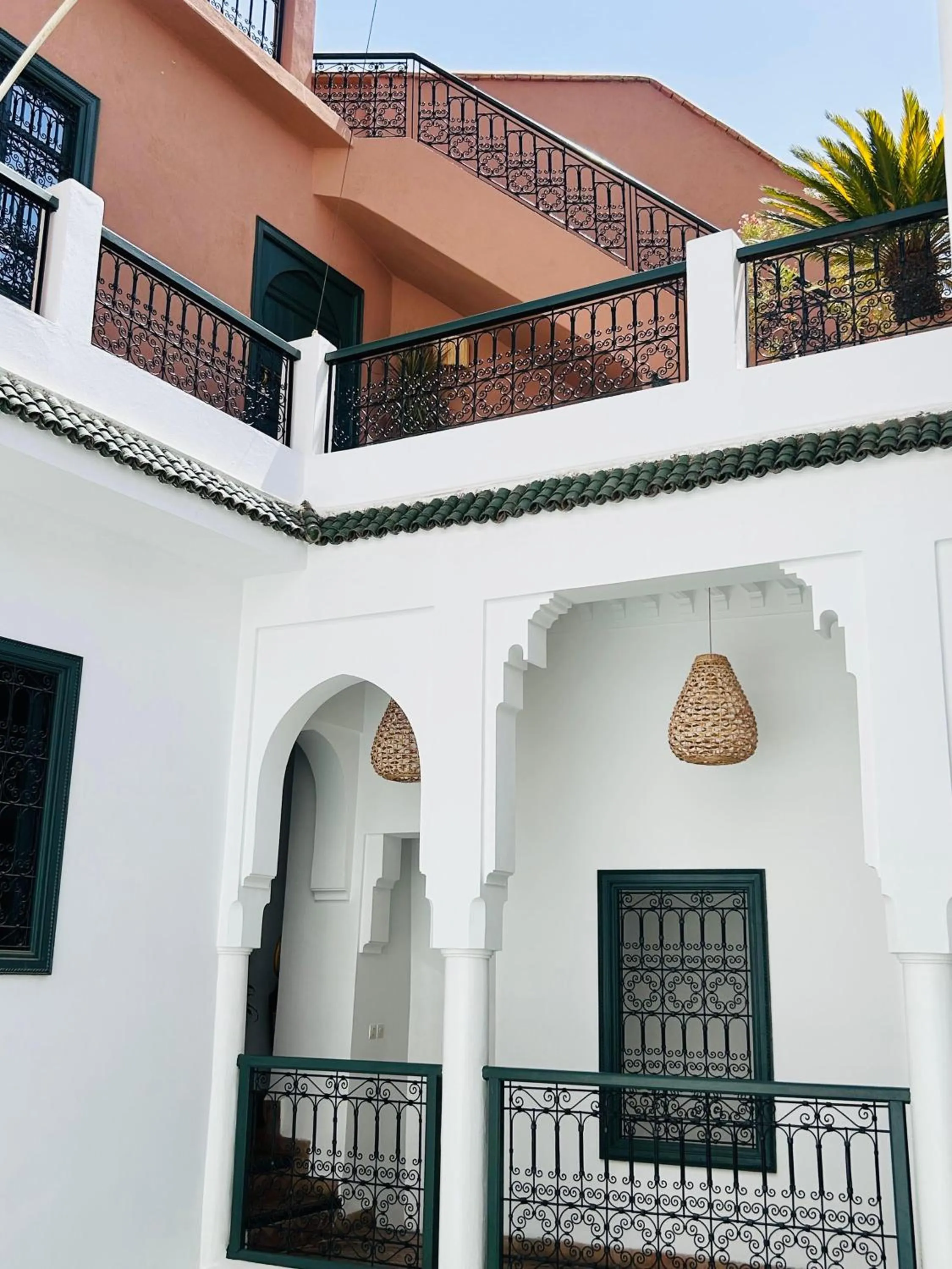 Decorative detail in Riad Baba Ali