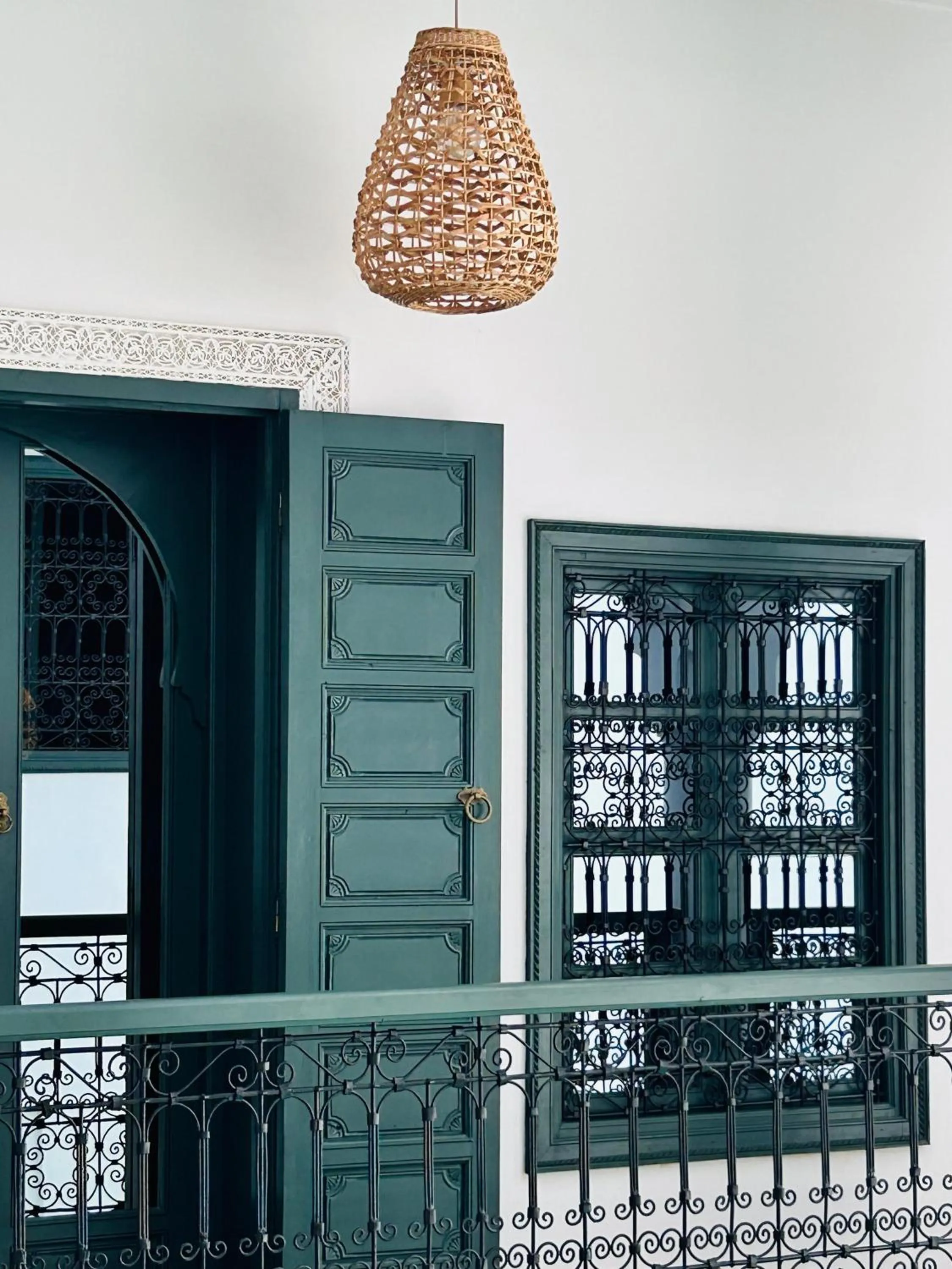 Decorative detail in Riad Baba Ali