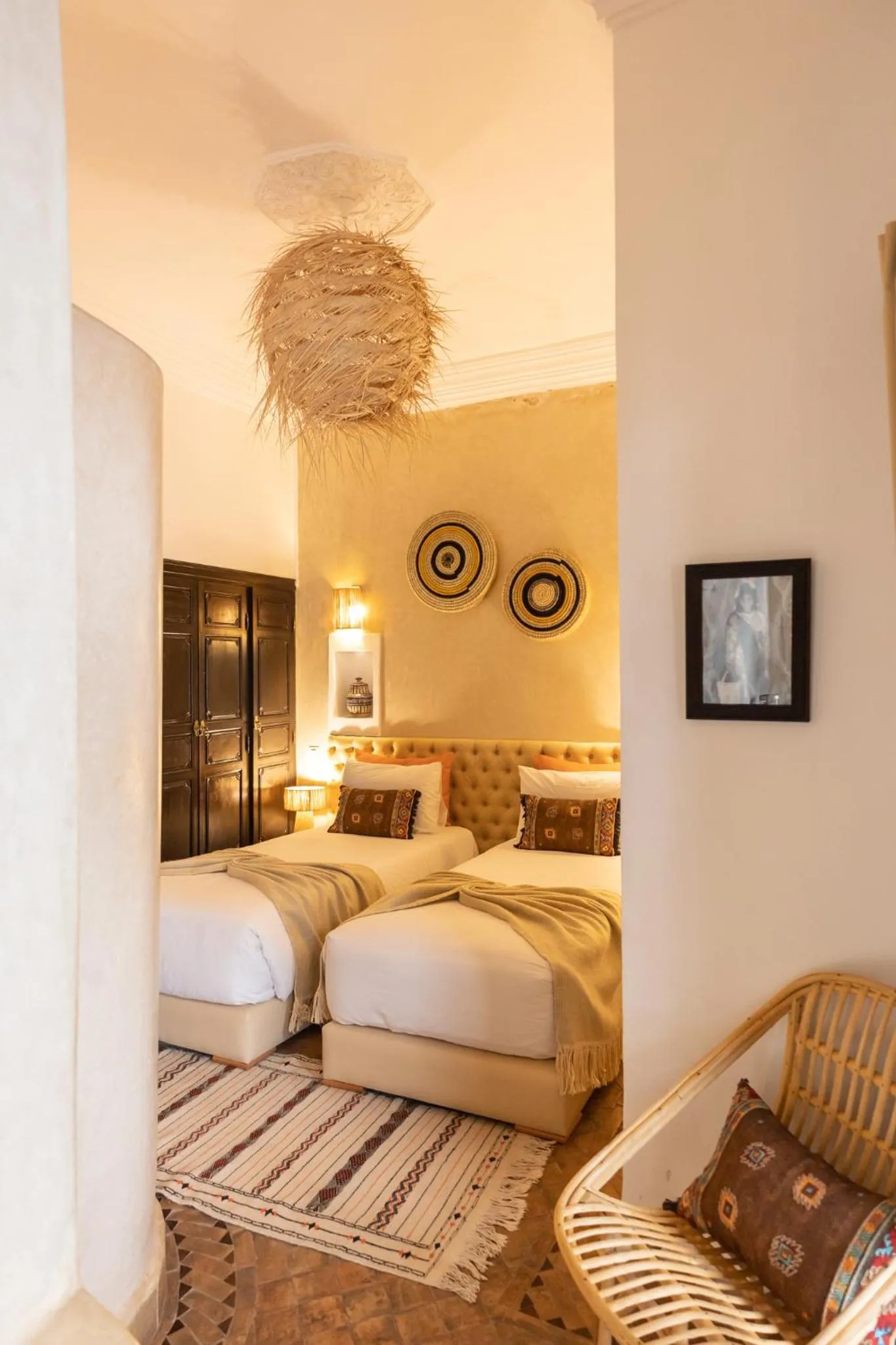 Bed in Riad Baba Ali