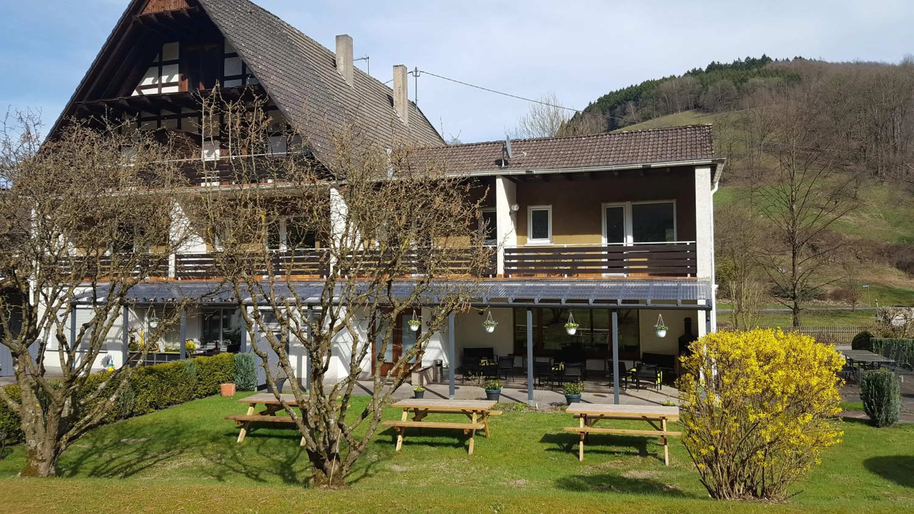 Garden view in Hotel Tiefenhagen Sauerland