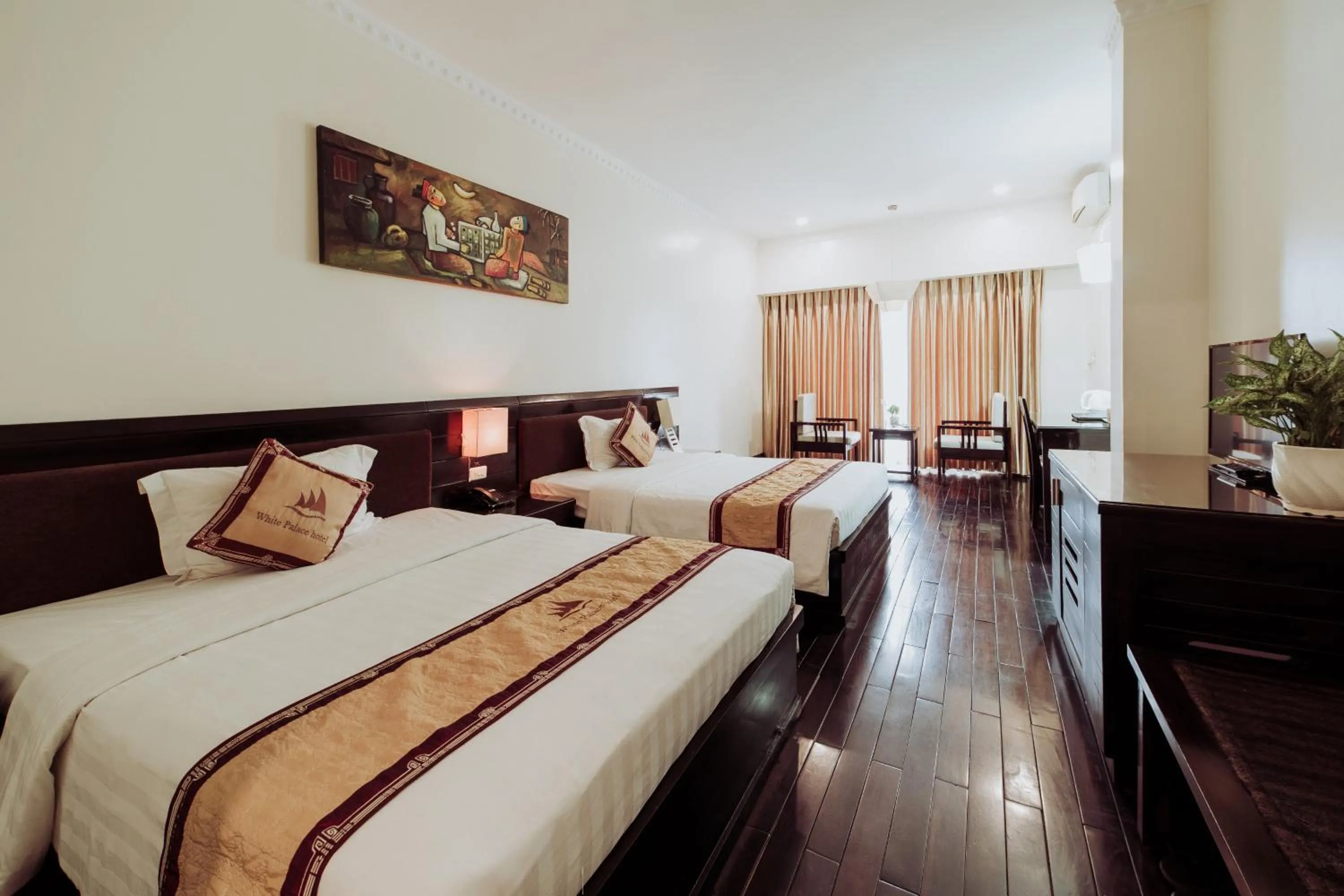 Bedroom in White Palace Thai Binh Hotel