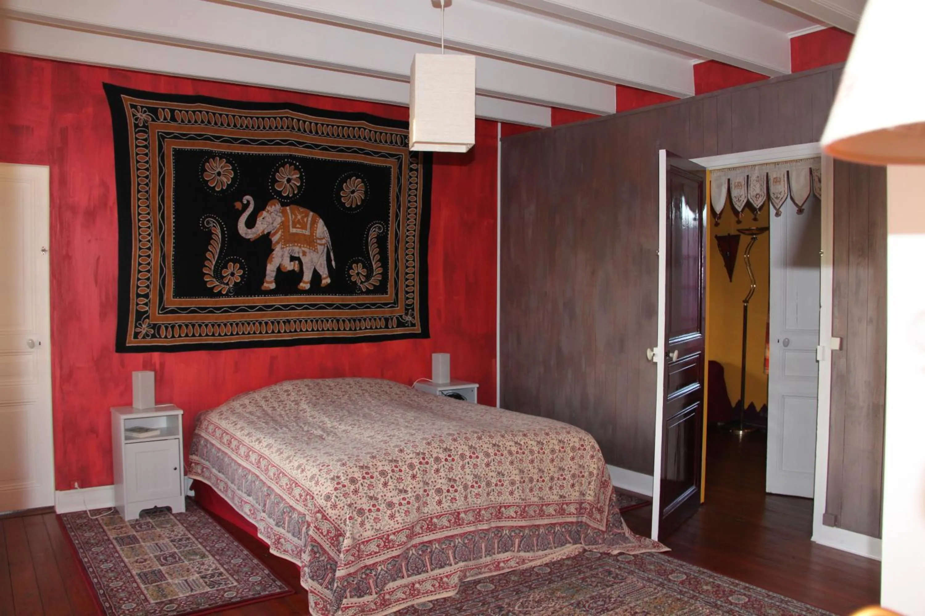 Bedroom, Bed in Chambres d'hôtes Manoir du Buquet
