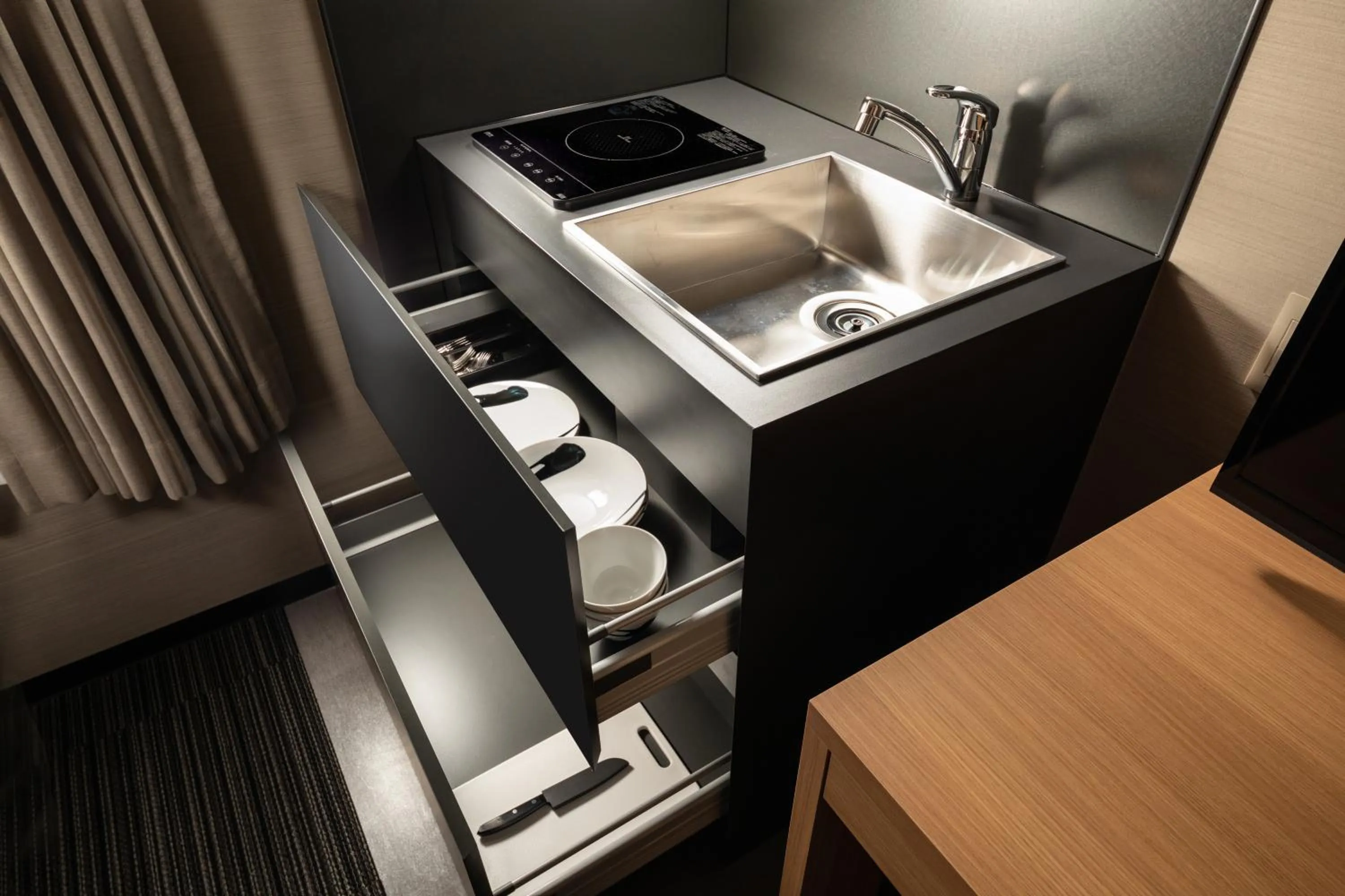 Kitchen or kitchenette in Connect inn Shichijo-Kamogawa