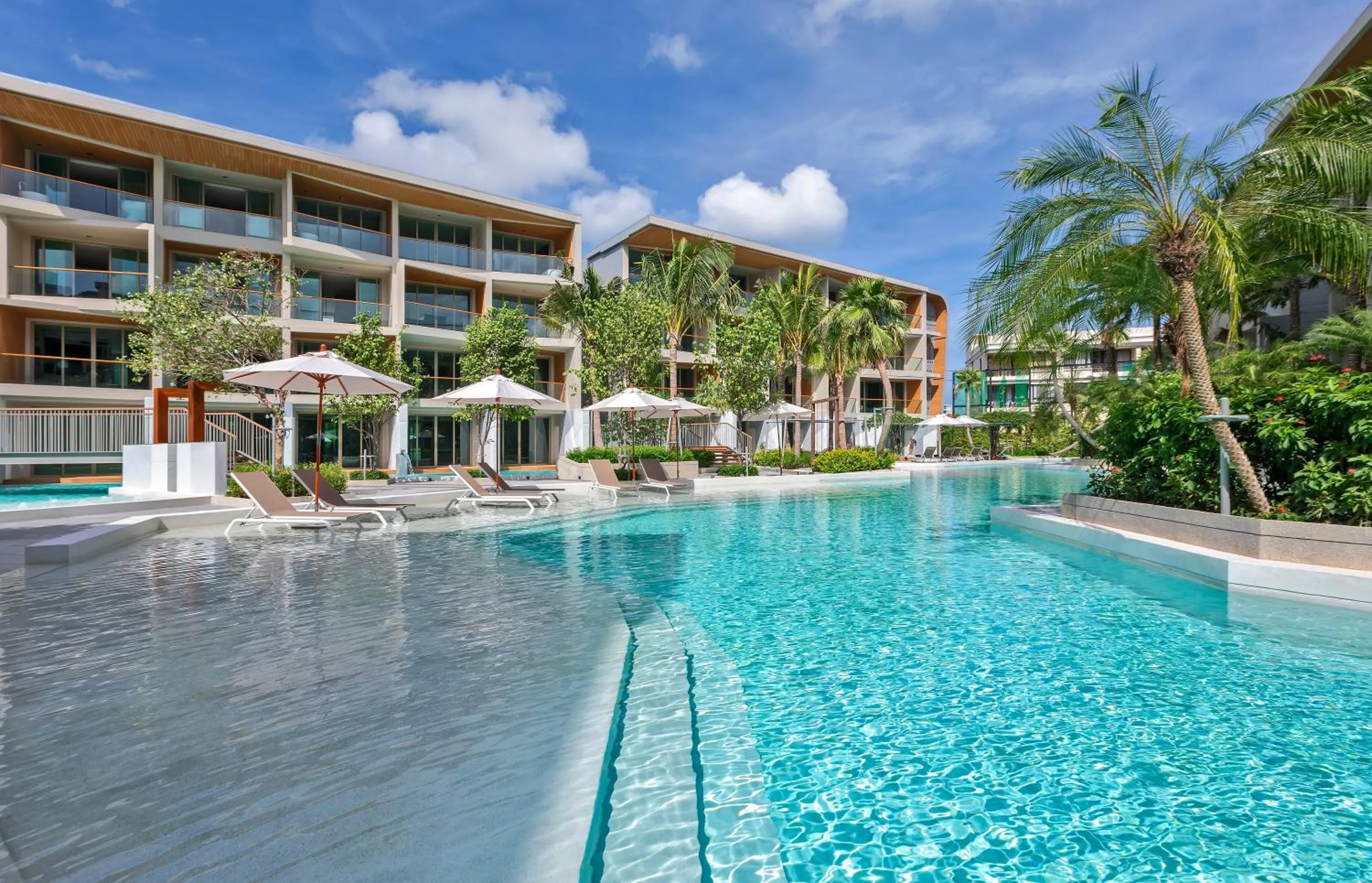 Pool view in Wyndham Grand Nai Harn Beach Phuket