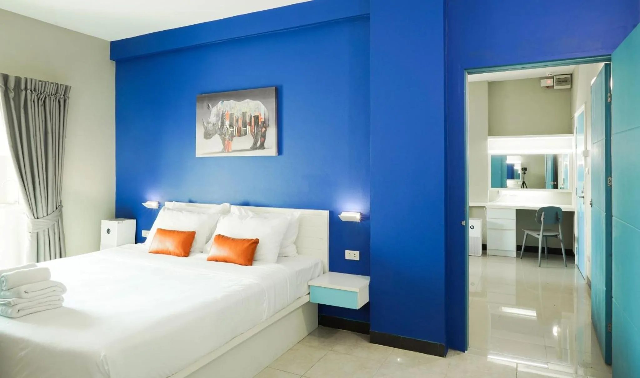 Bed in Fullroom 77 Srinakarin