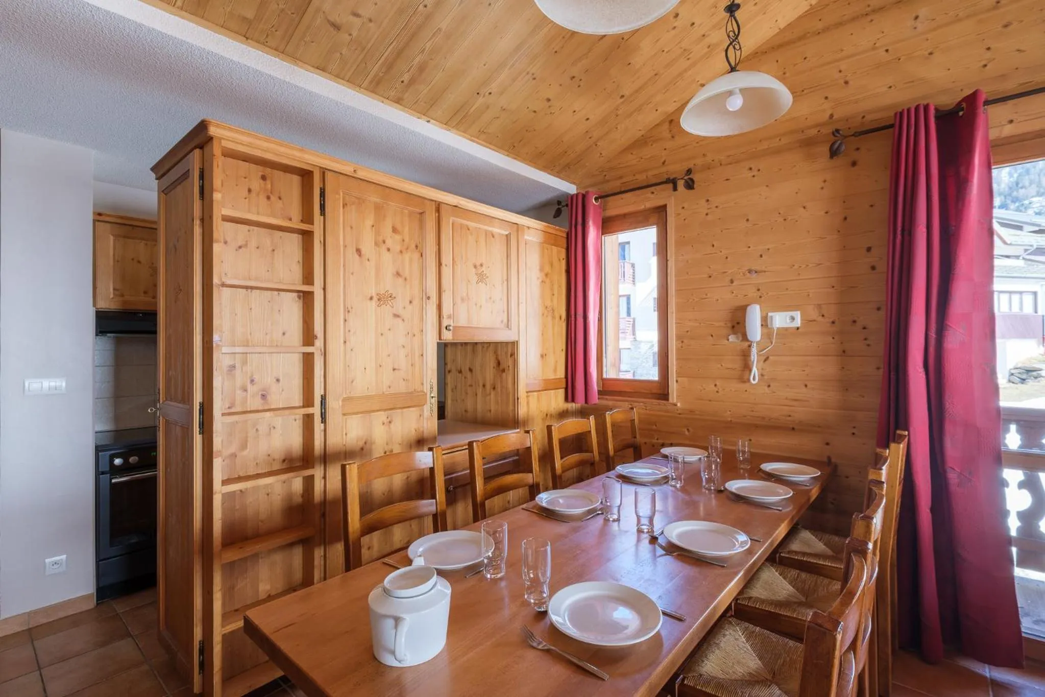kitchen in Résidence Les Balcons de Val Cenis Village