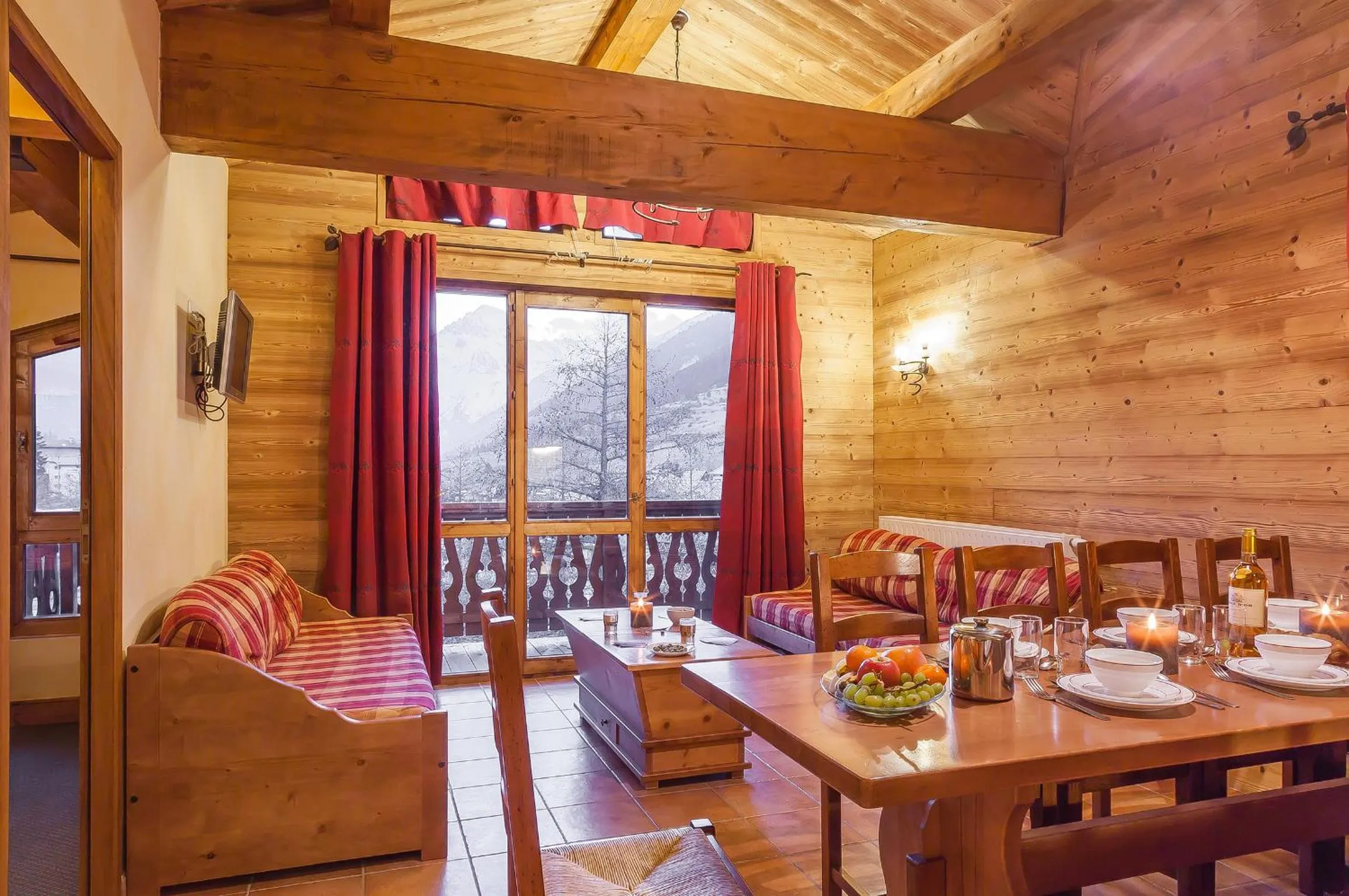 Living room in Résidence Les Balcons de Val Cenis Village