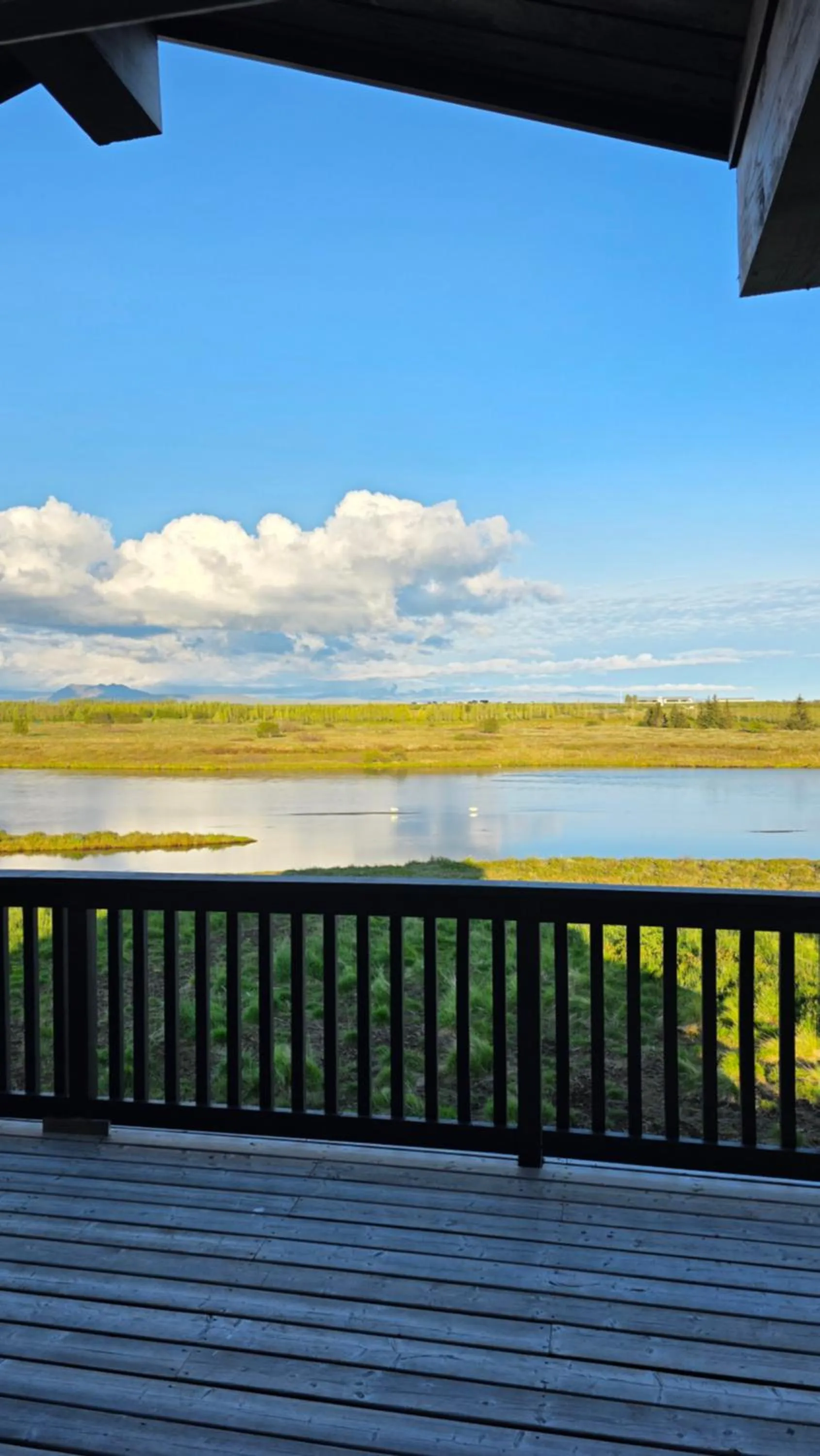 Natural landscape in Riverfront Lodge Hella
