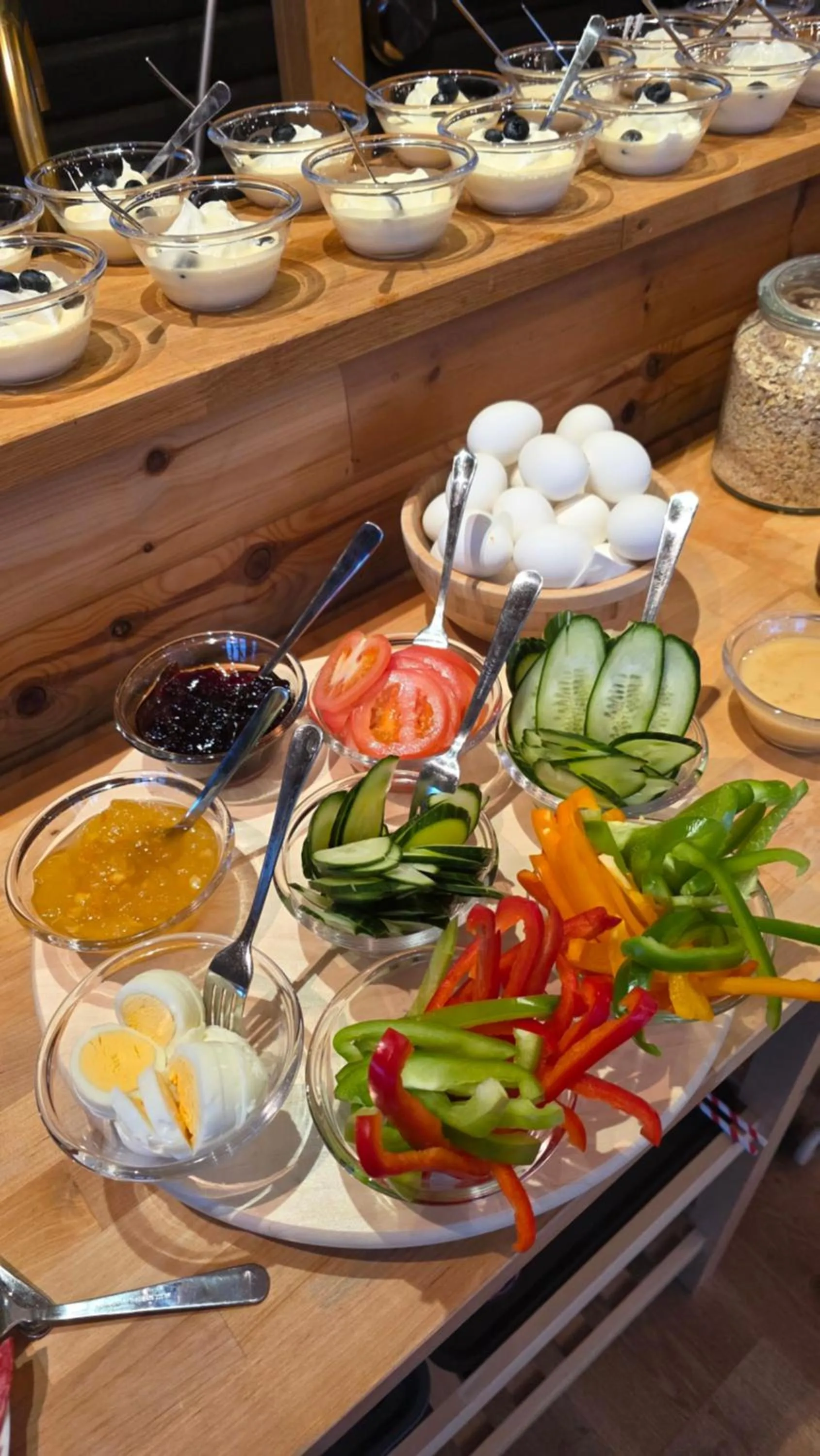 Buffet breakfast in Riverfront Lodge Hella