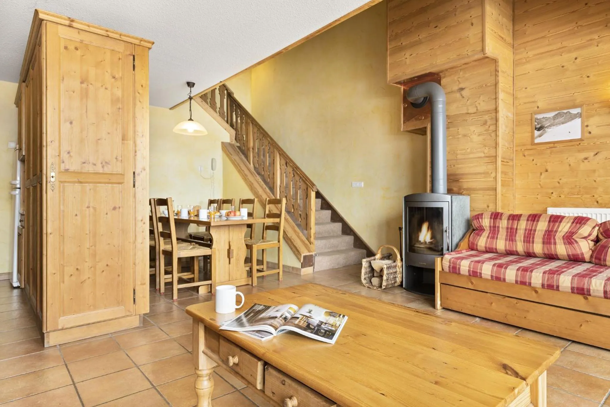 Kitchen or kitchenette in Résidence Les Balcons de La Rosière