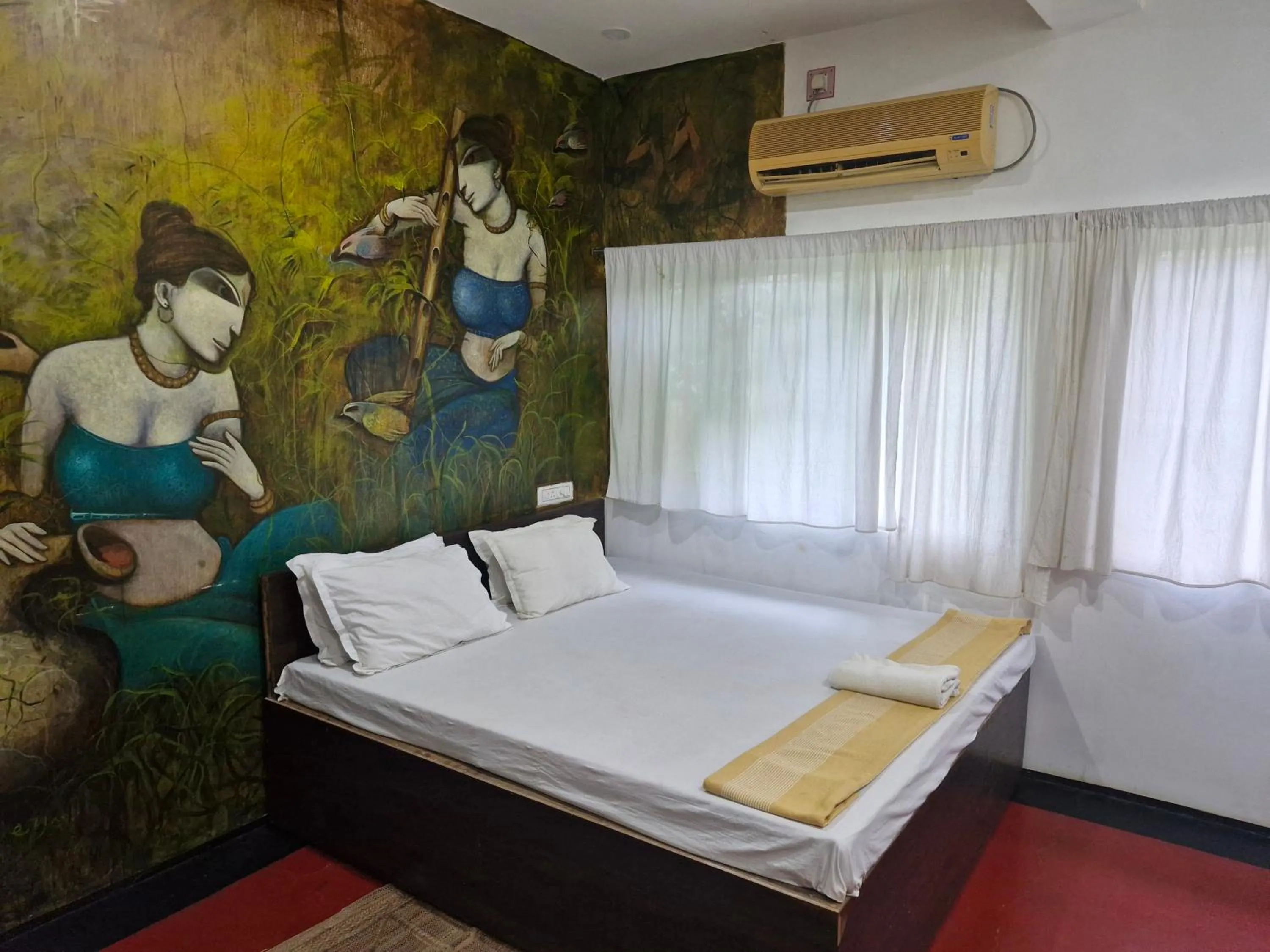 View (from property/room), Bed in Panchobon Art Resort