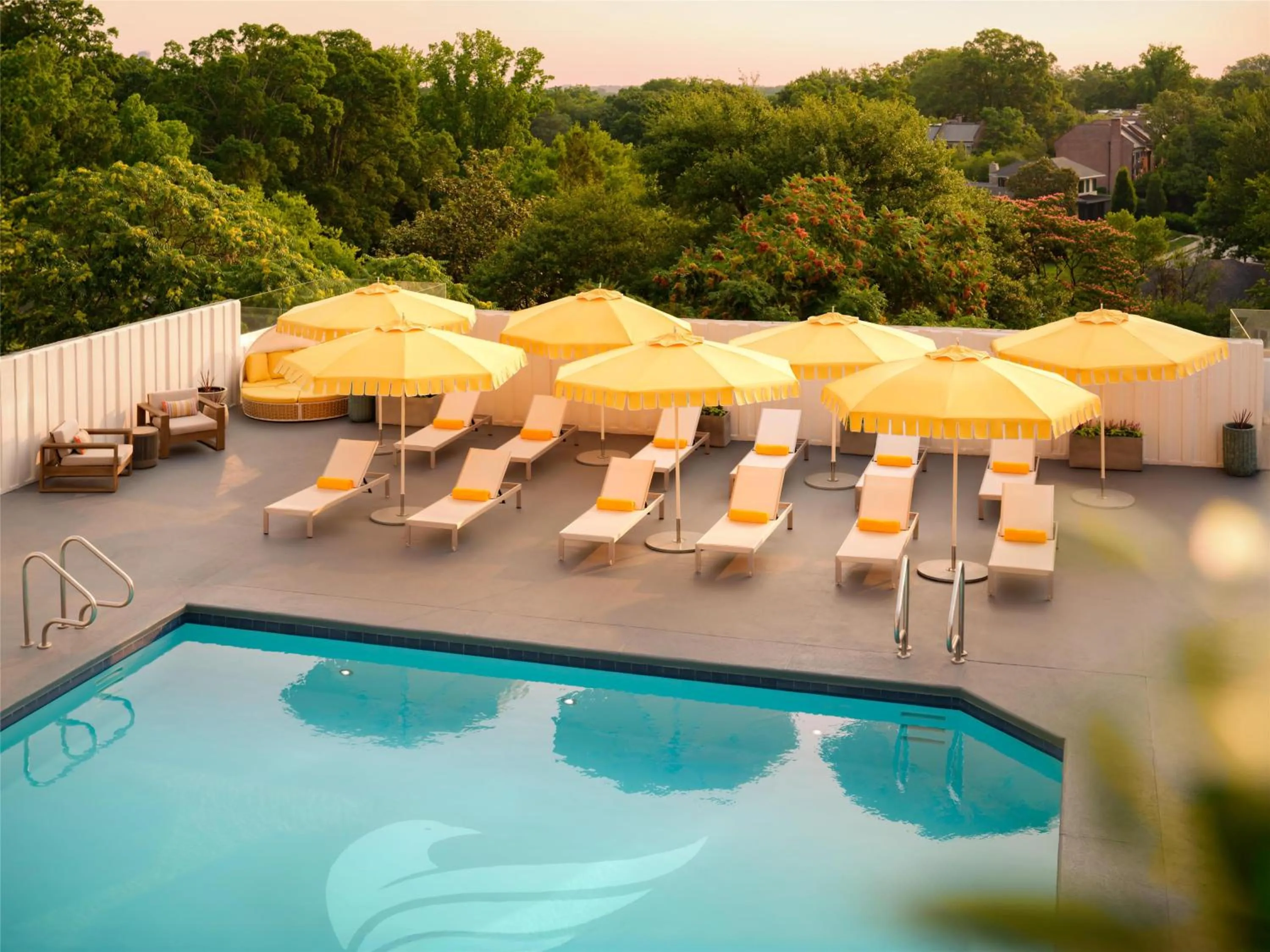 Swimming pool in The Starling Atlanta Midtown, Curio Collection by Hilton