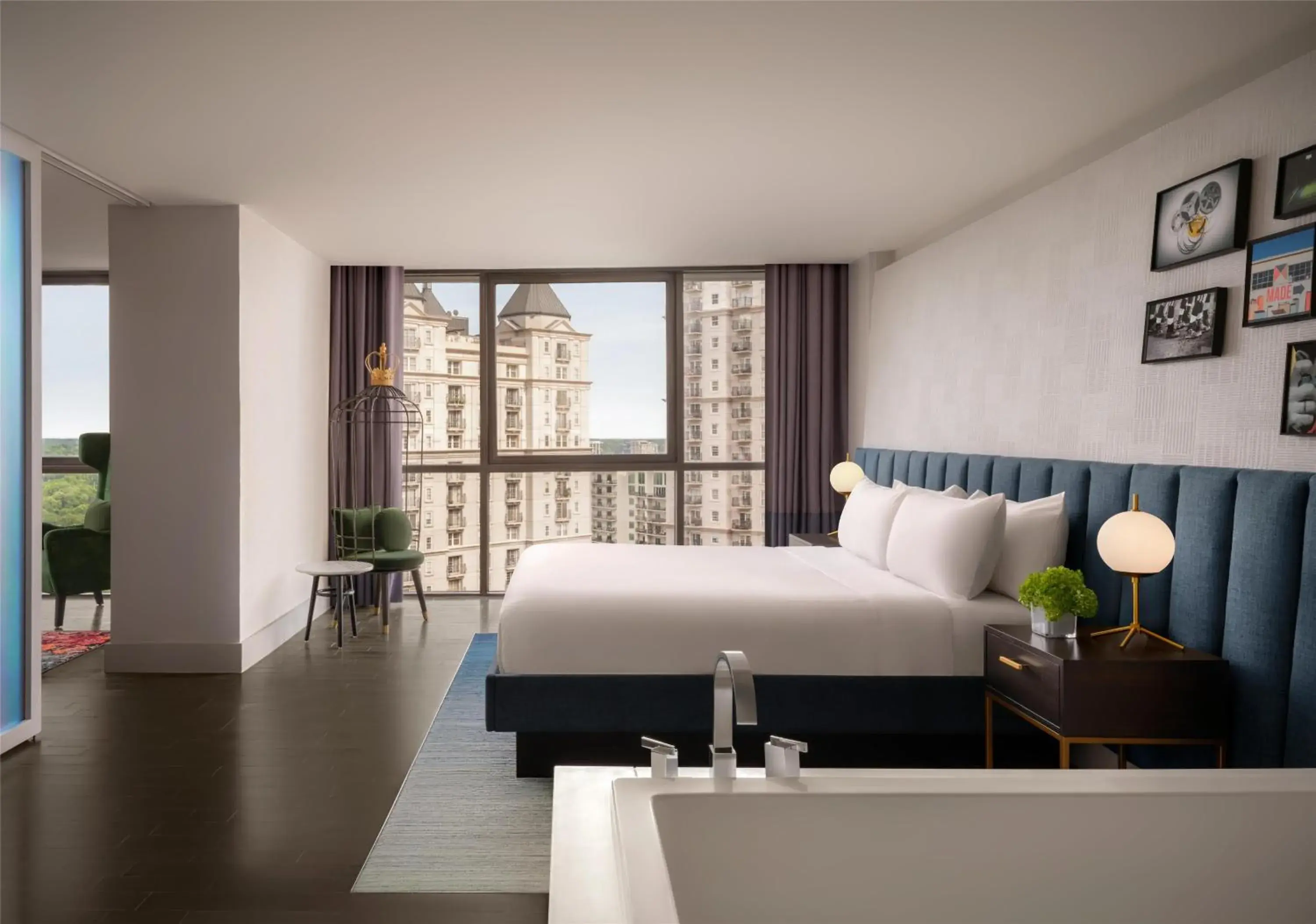 Bed in The Starling Atlanta Midtown, Curio Collection by Hilton Bed in The Starling Atlanta Midtown, Curio Collection by Hilton