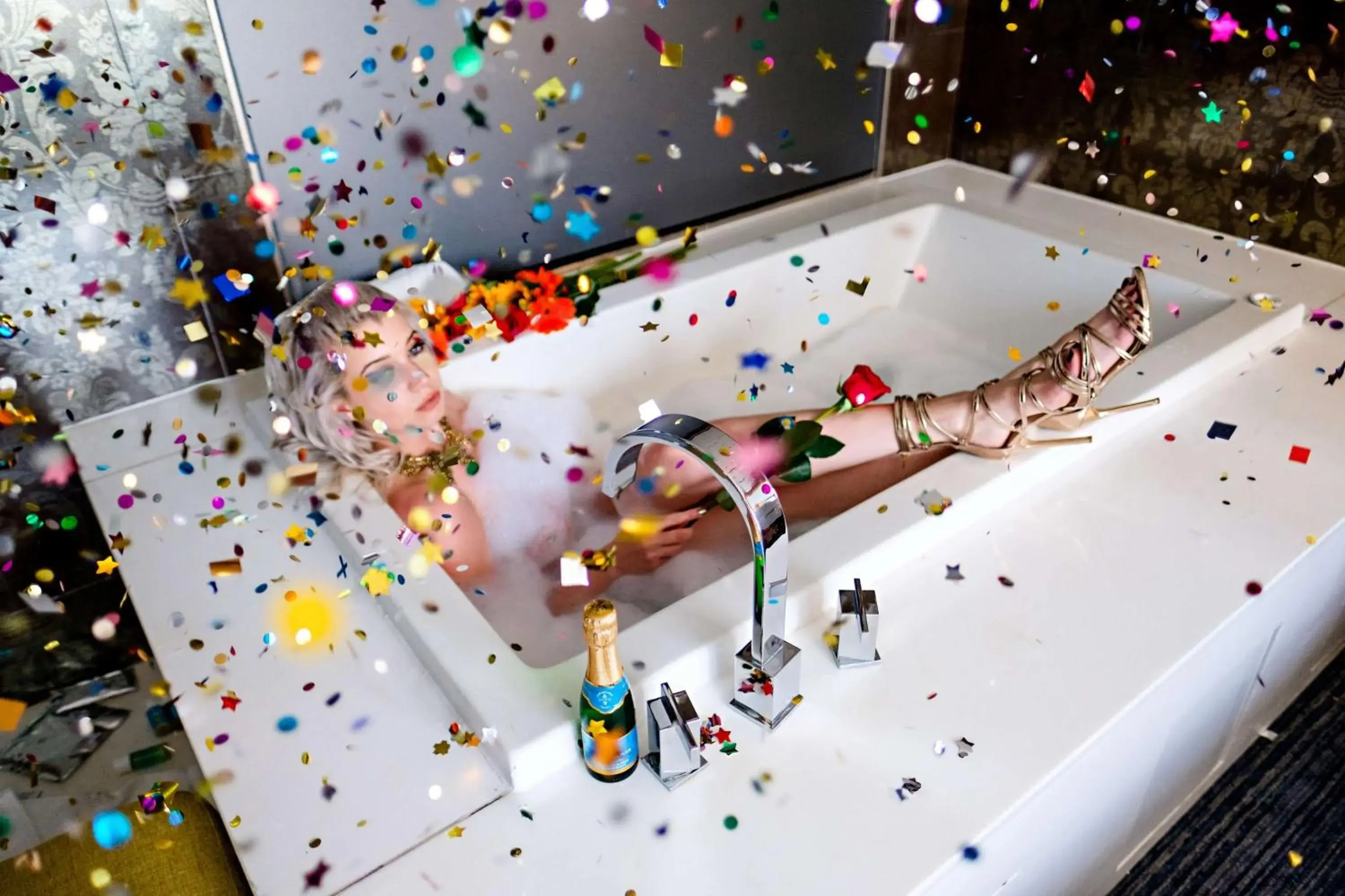 Bathroom in The Starling Atlanta Midtown, Curio Collection by Hilton Bathroom in The Starling Atlanta Midtown, Curio Collection by Hilton