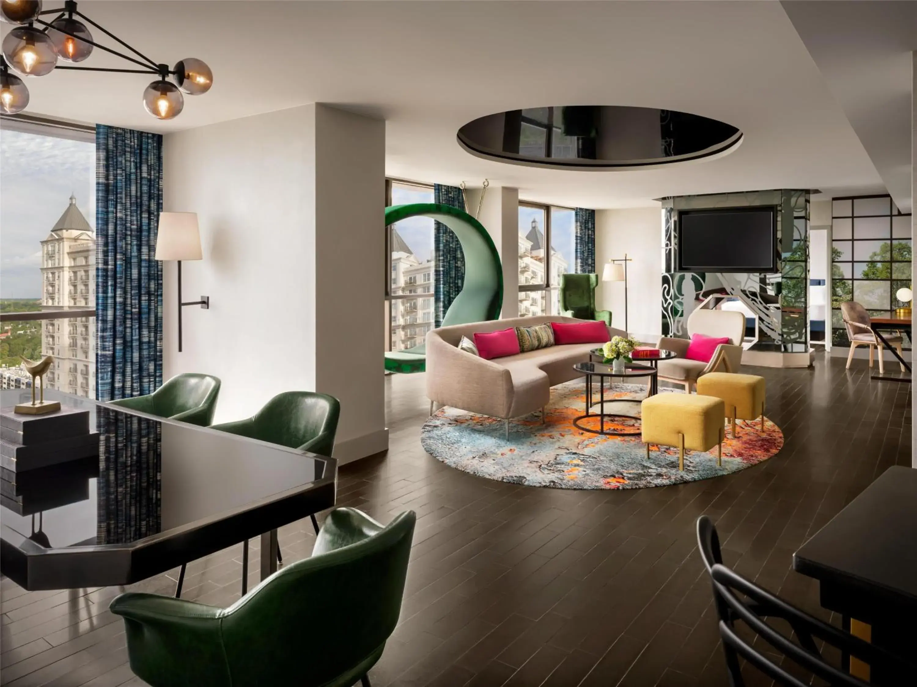 Living room in The Starling Atlanta Midtown, Curio Collection by Hilton Living room in The Starling Atlanta Midtown, Curio Collection by Hilton