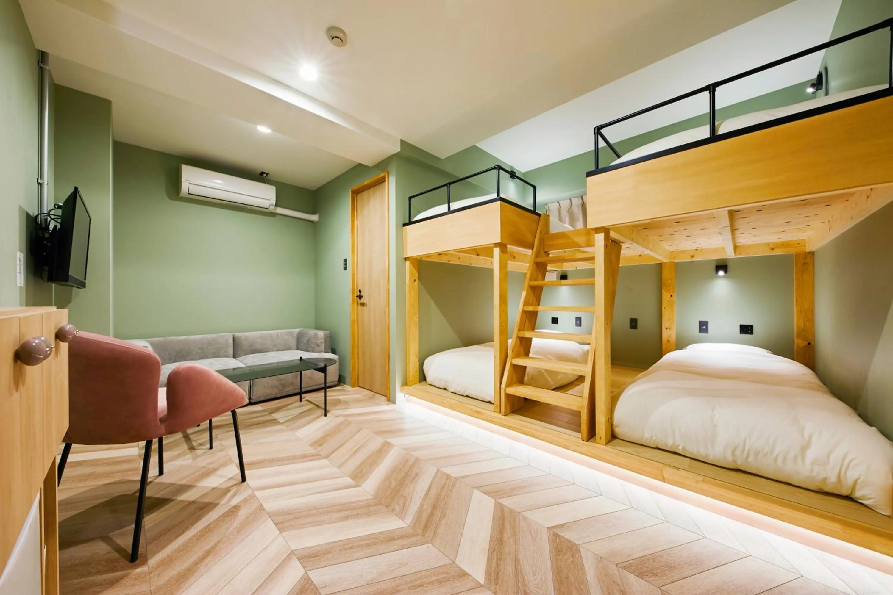 Bedroom, Bed in mizuka Daimyo 7 - unmanned hotel -
