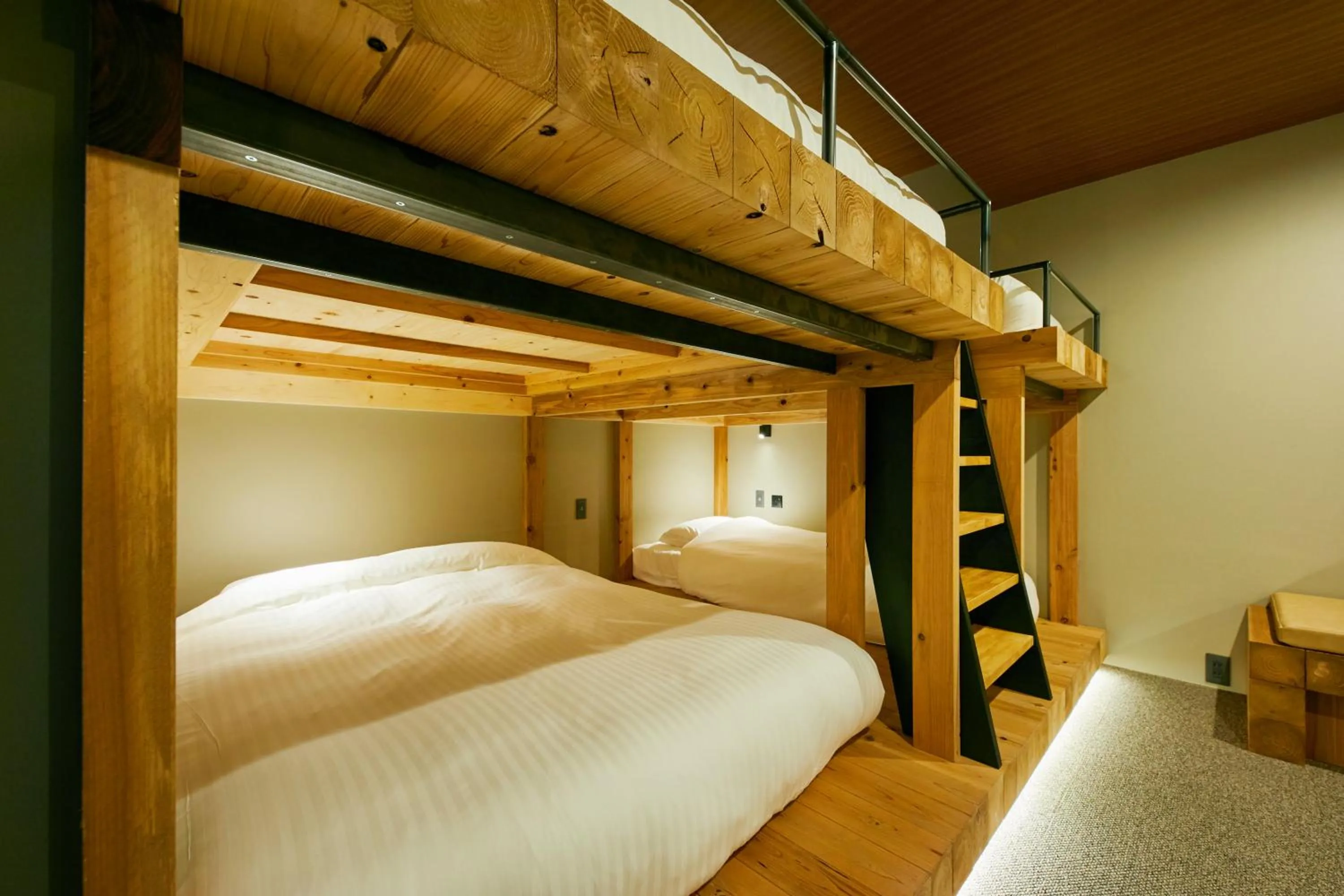 Seating area, Bed in mizuka Daimyo 7 - unmanned hotel -