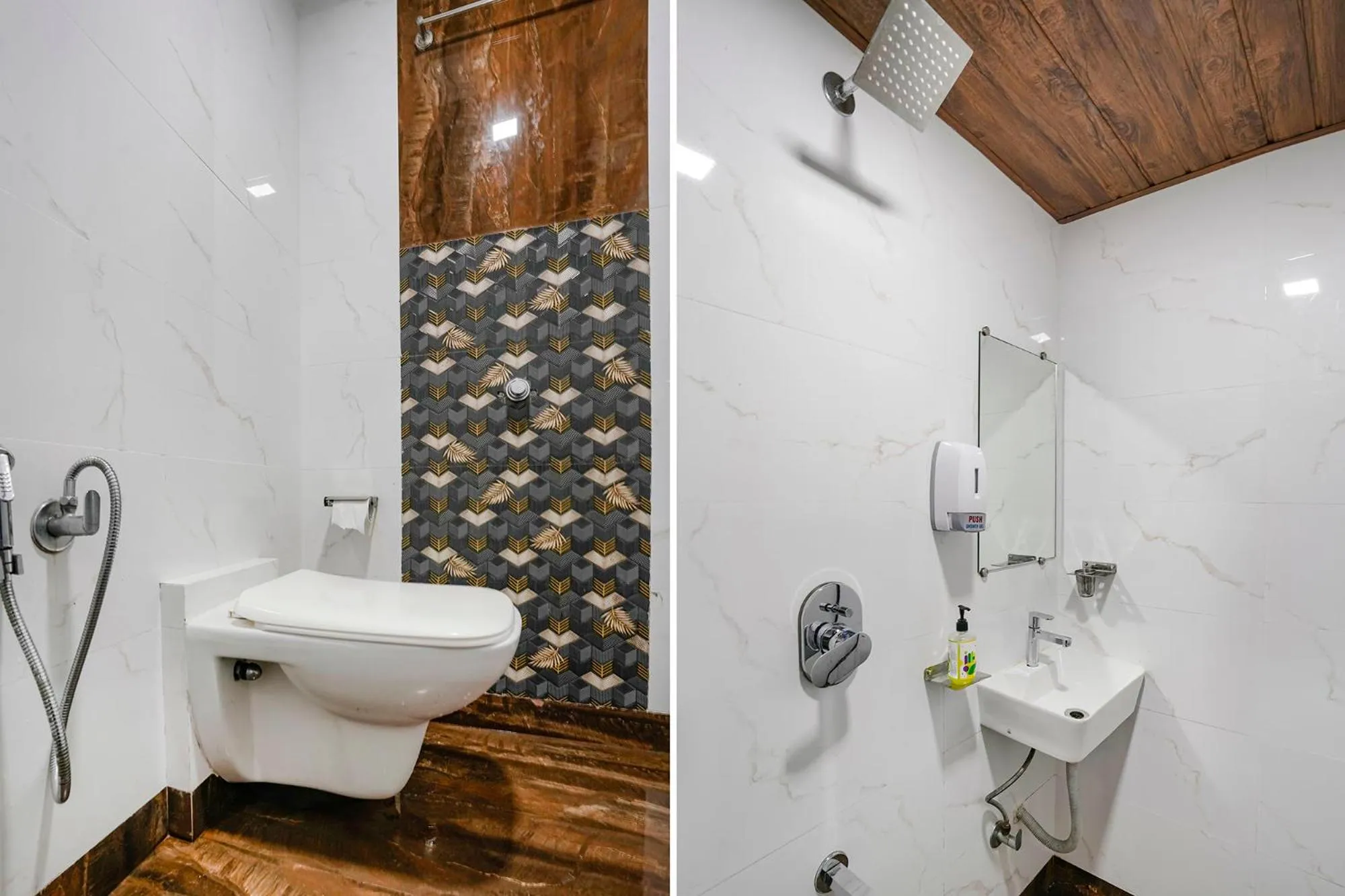 Bathroom in FabHotel Elvis Inn - Nr Mumbai International Airport