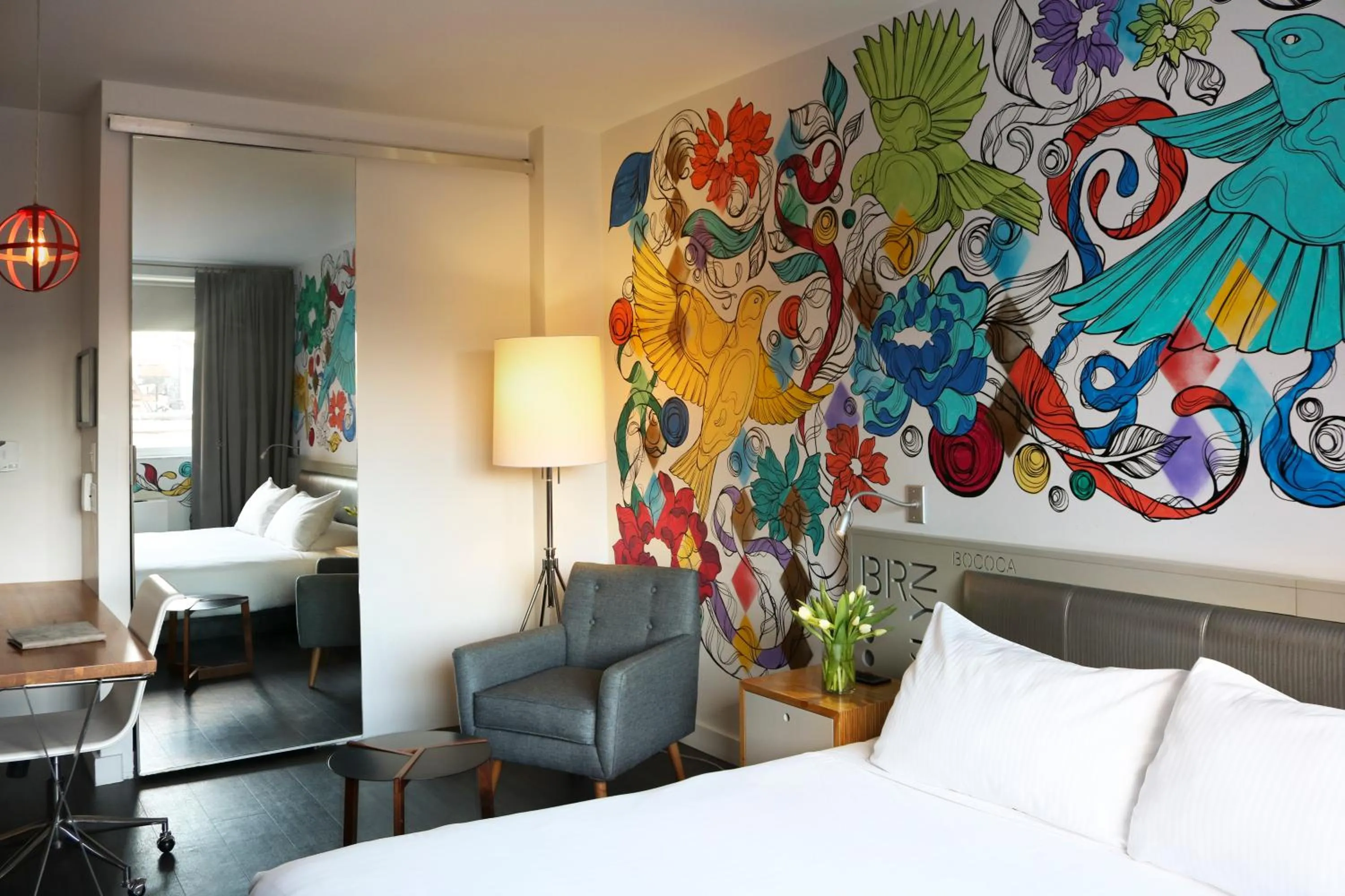 Photo of the whole room, Bed in NU Hotel